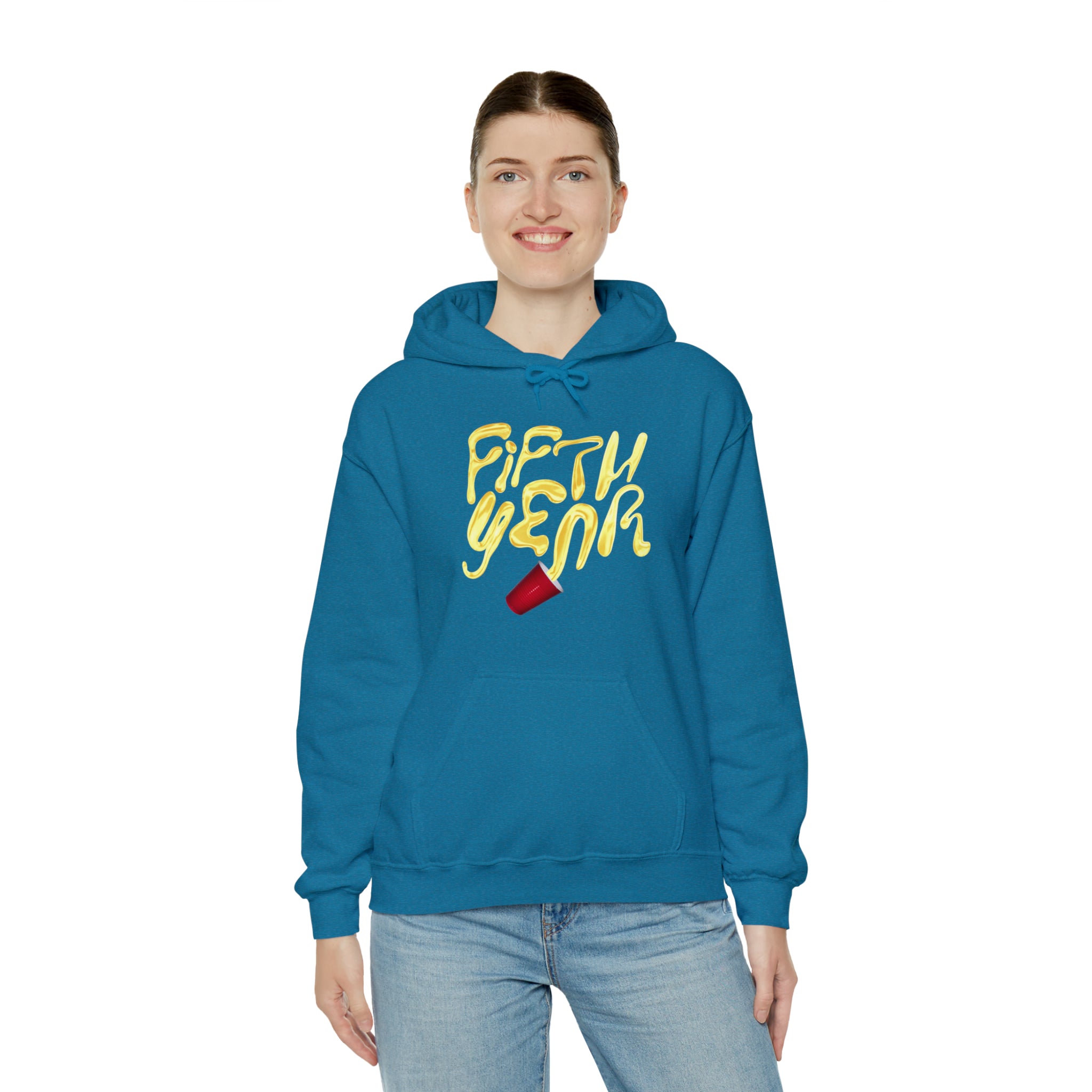 Fifth Year Beer Spill - Unisex Heavy Blend™ Hooded Sweatshirt