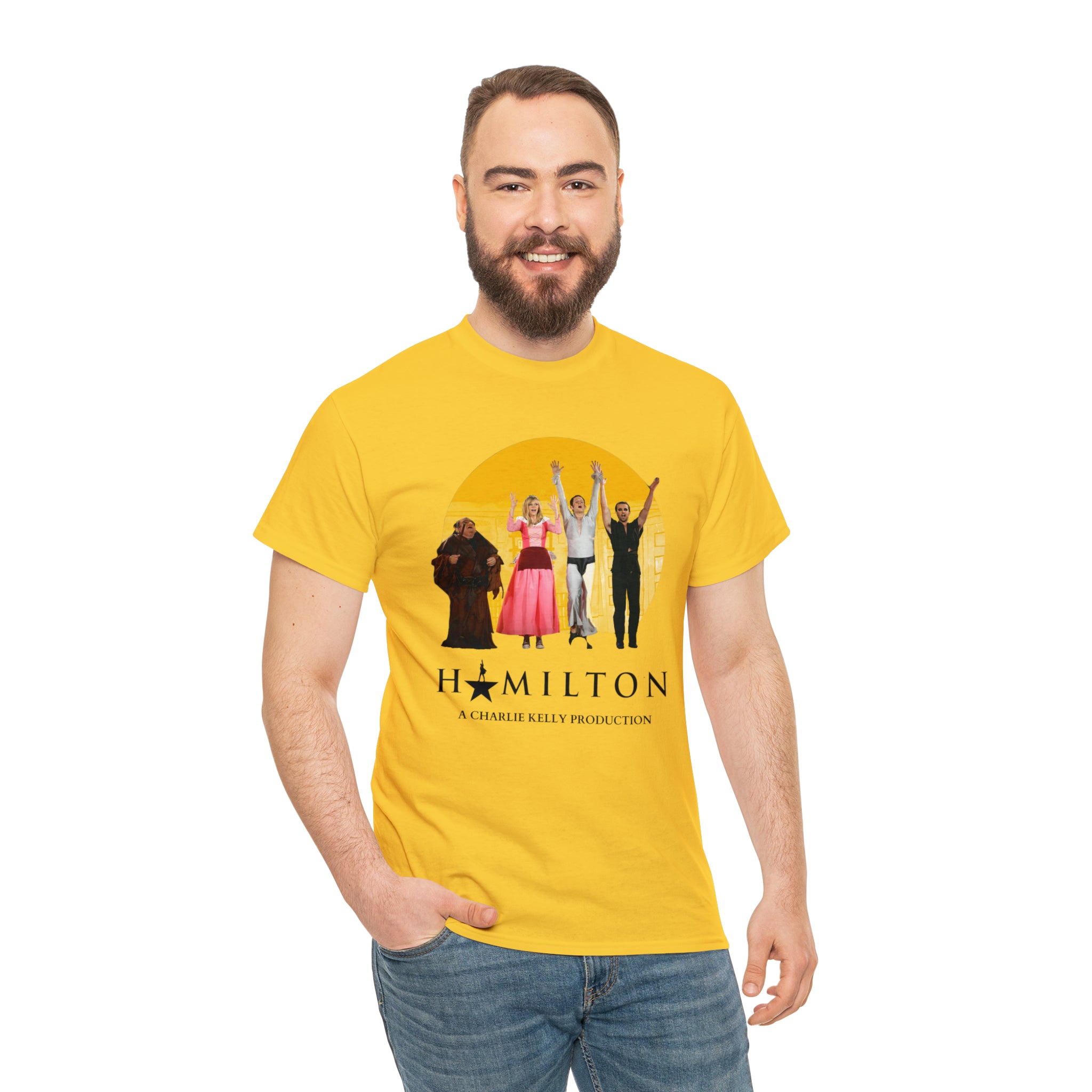 The Nightman Cometh (Hamilton) It's Always Sunny in Philidelphia - Unisex Heavy Cotton Tee