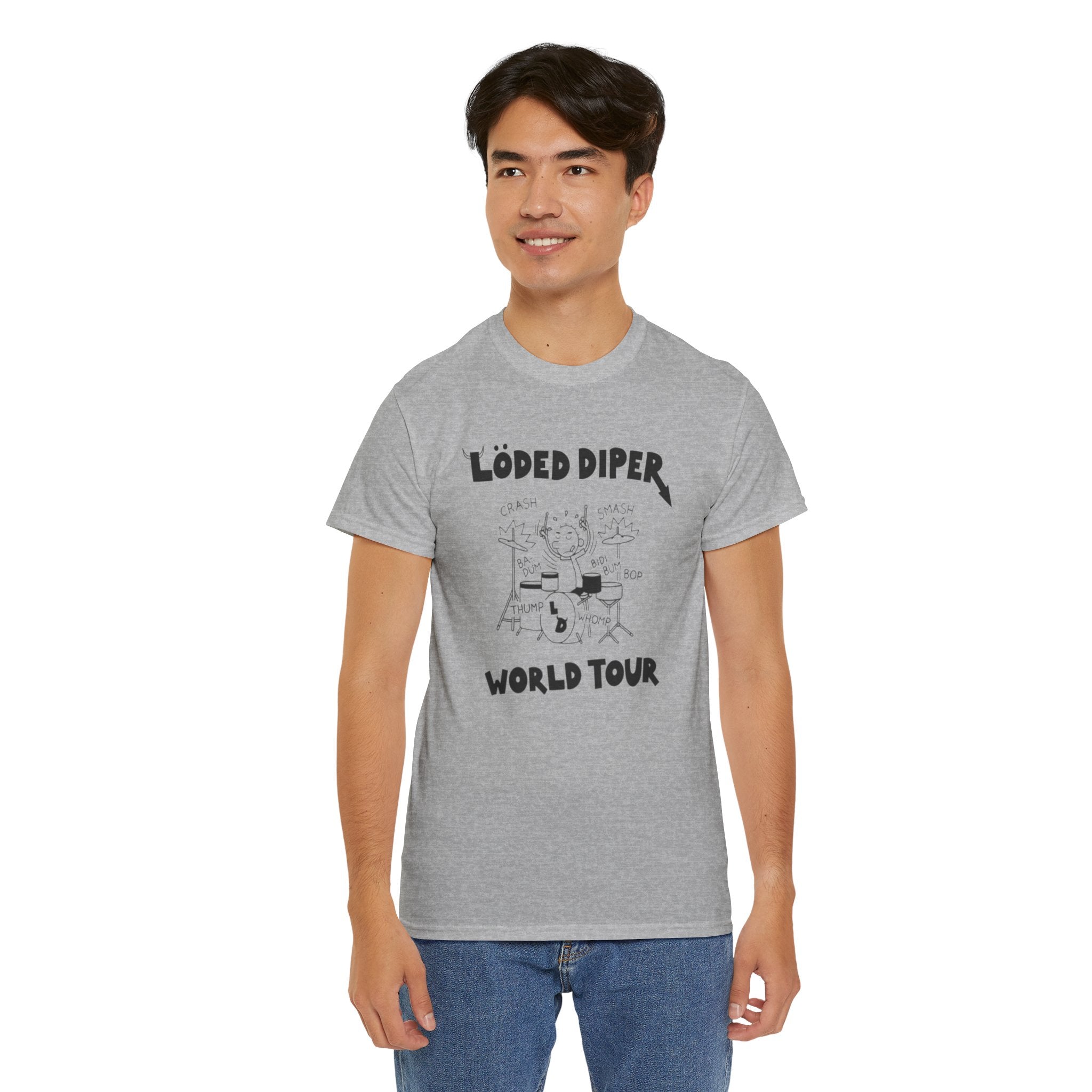 Loded Diper World Tour Shirt (Diary of a Wimpy Kid Rodrick Rules) - Unisex Heavy Cotton Tee