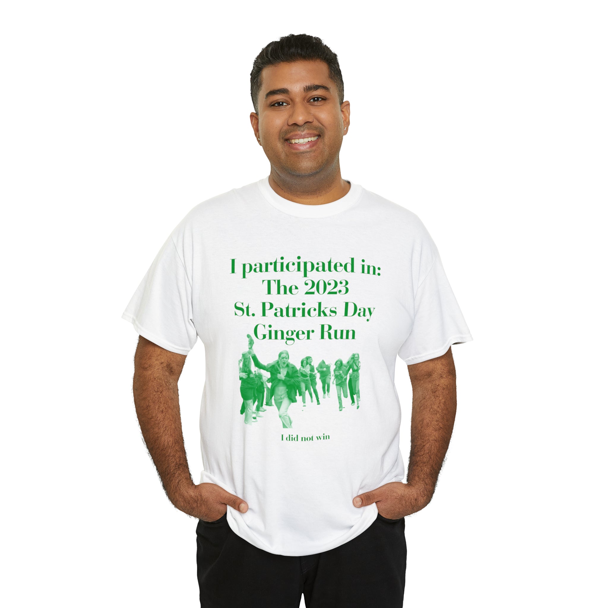 I participated in the 2023 ginger run - Unisex Heavy Cotton Tee