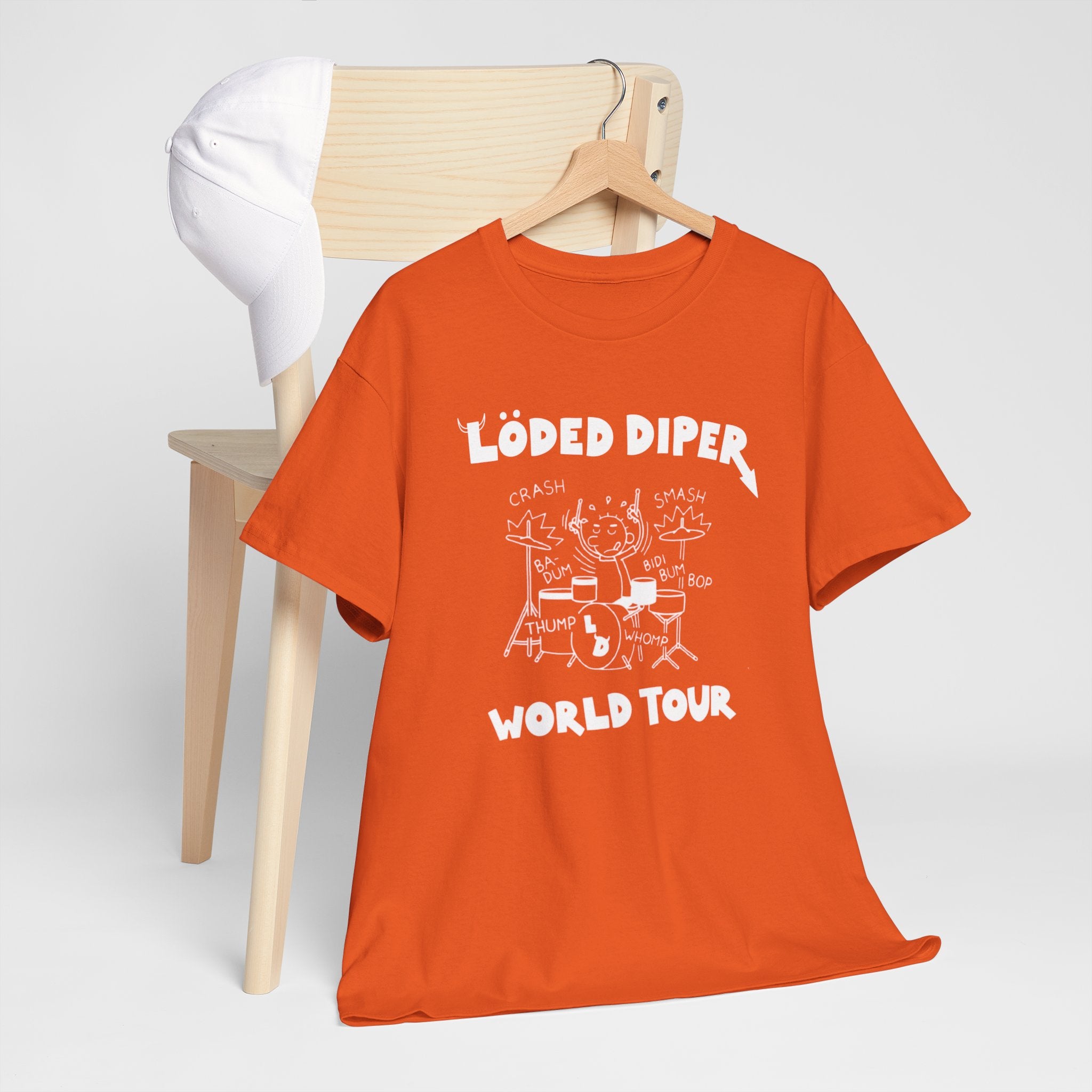 Loded Diper World Tour Shirt (Diary of a Wimpy Kid Rodrick Rules) - Unisex Heavy Cotton Tee