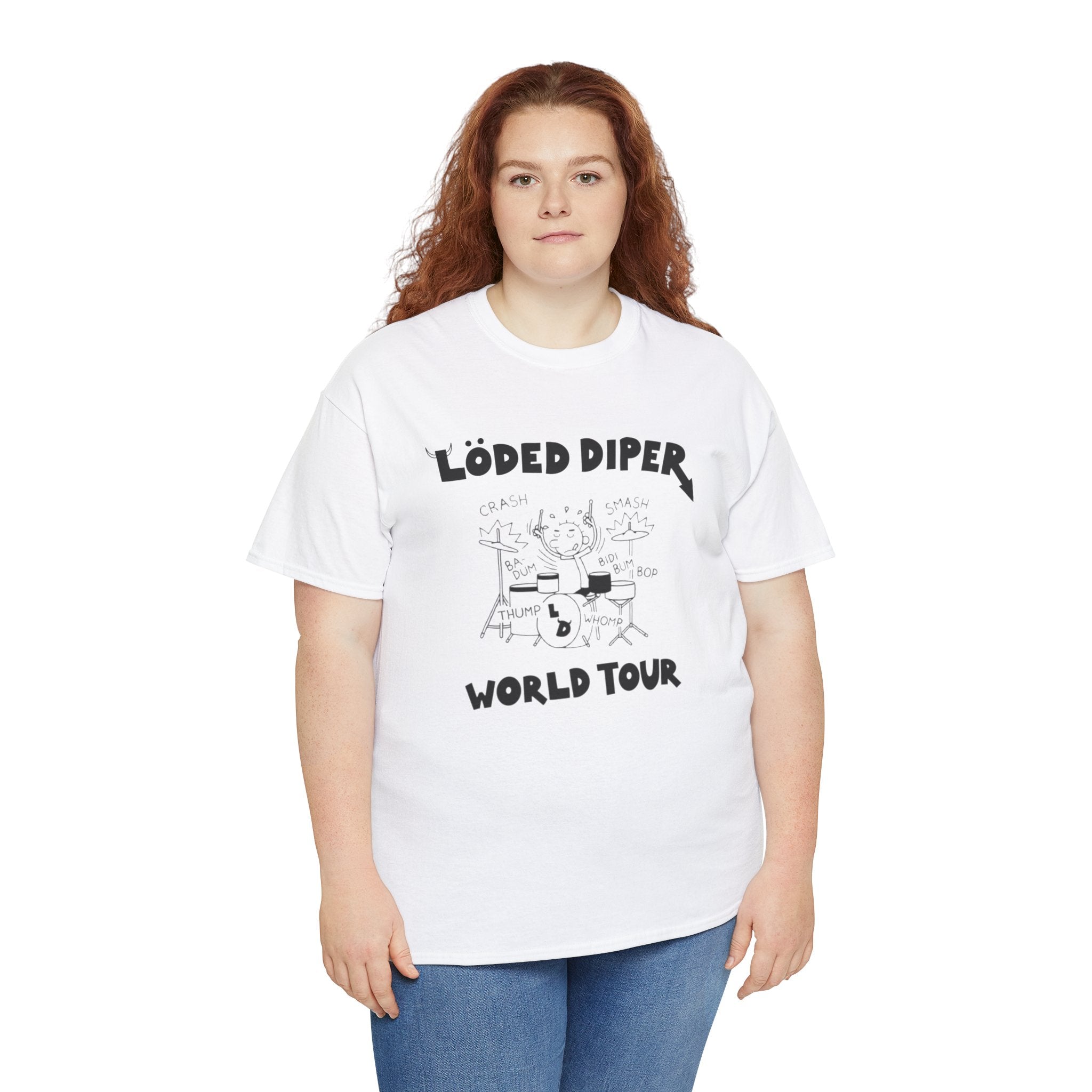 Loded Diper World Tour Shirt (Diary of a Wimpy Kid Rodrick Rules) - Unisex Heavy Cotton Tee