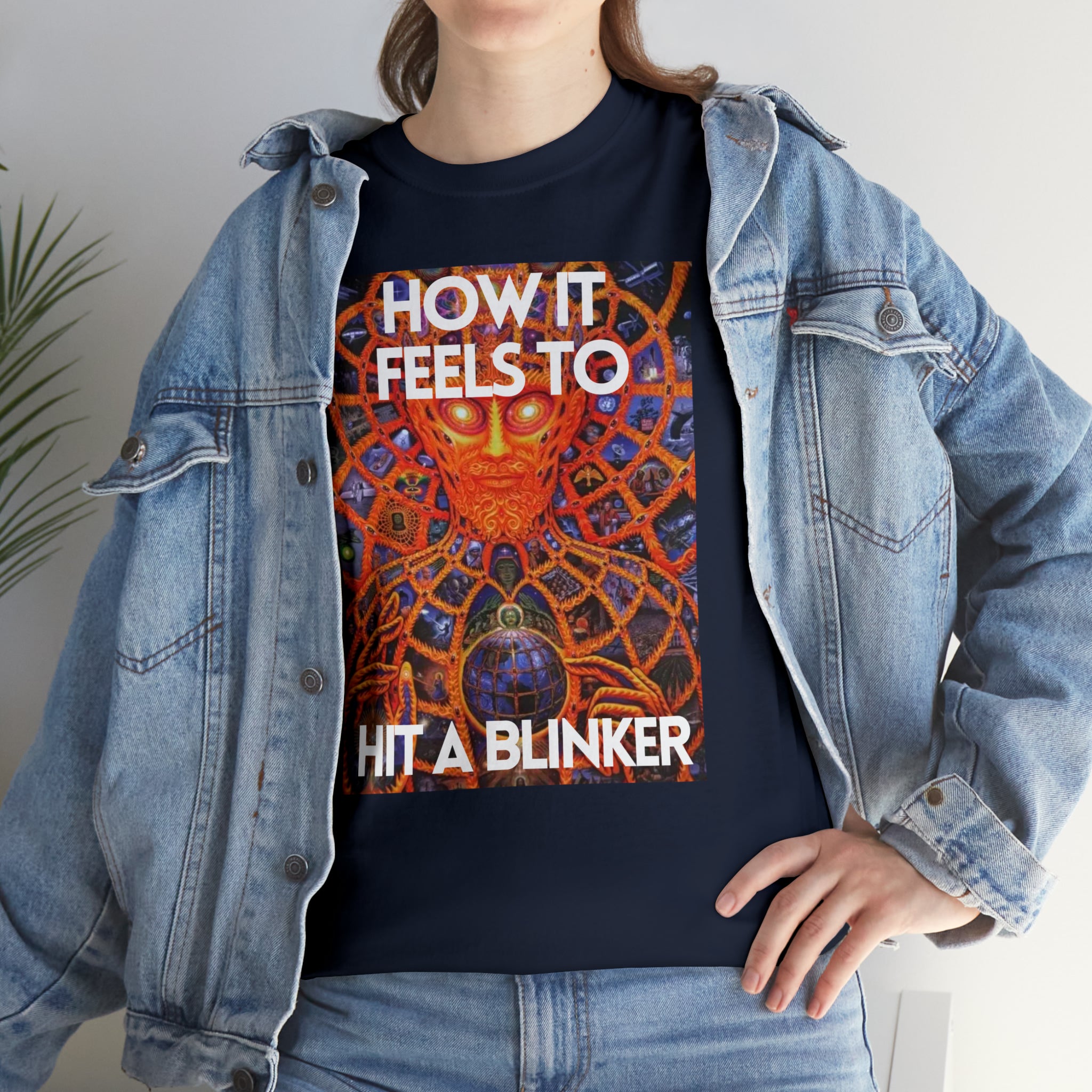 How it feels to hit a blinker - Unisex Heavy Cotton Tee