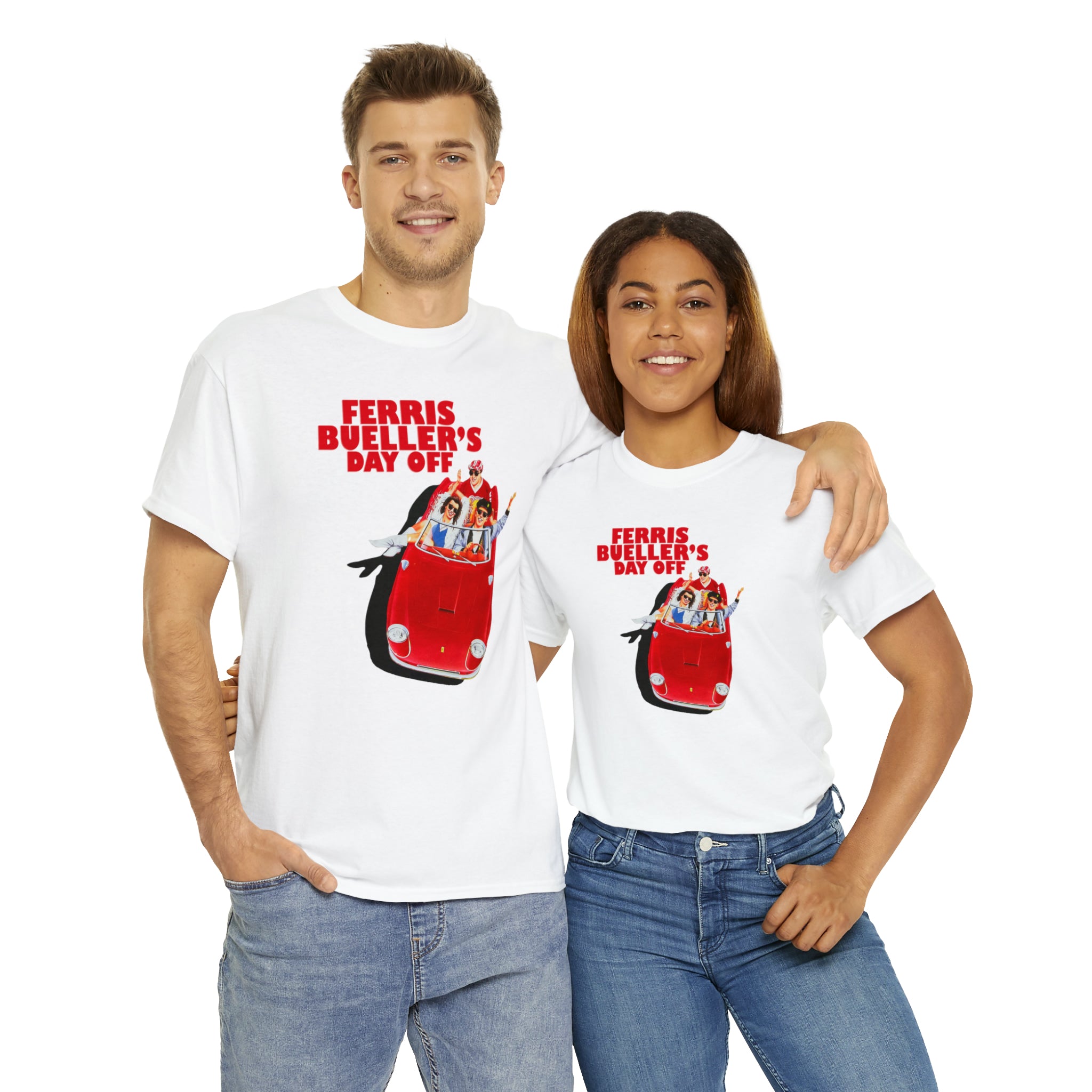 FERRIS BUELLER'S DAY OFF (with back quote) - Unisex Heavy Cotton Tee