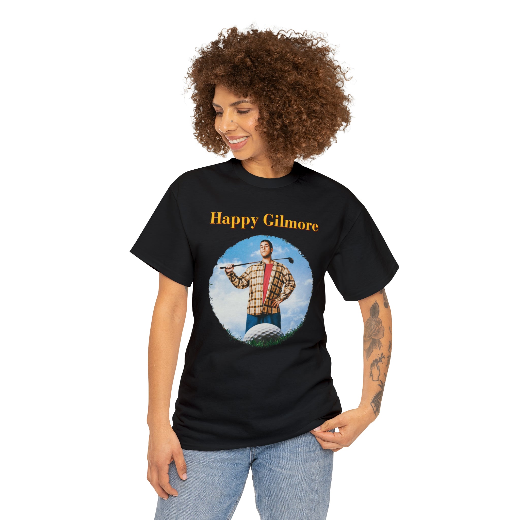 HAPPY GILMORE (with back quote) - Unisex Heavy Cotton Tee