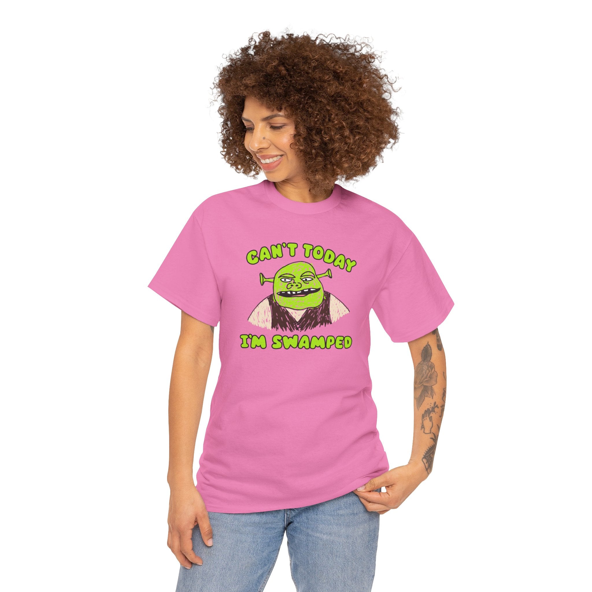 Can't Today I'm Swamped Shrek Shirt