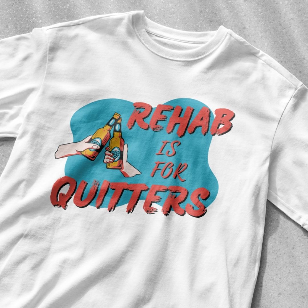 Rehab is for Quitters - Unisex Heavy Cotton Tee