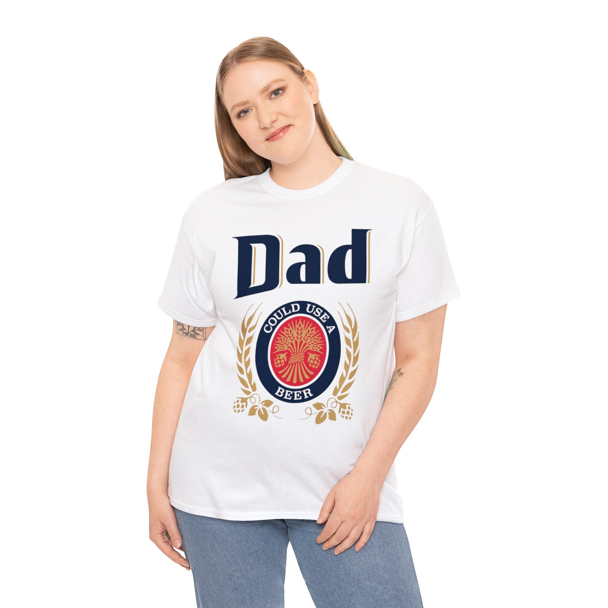 Dad Could Use a Beer - Unisex Heavy Cotton Tee