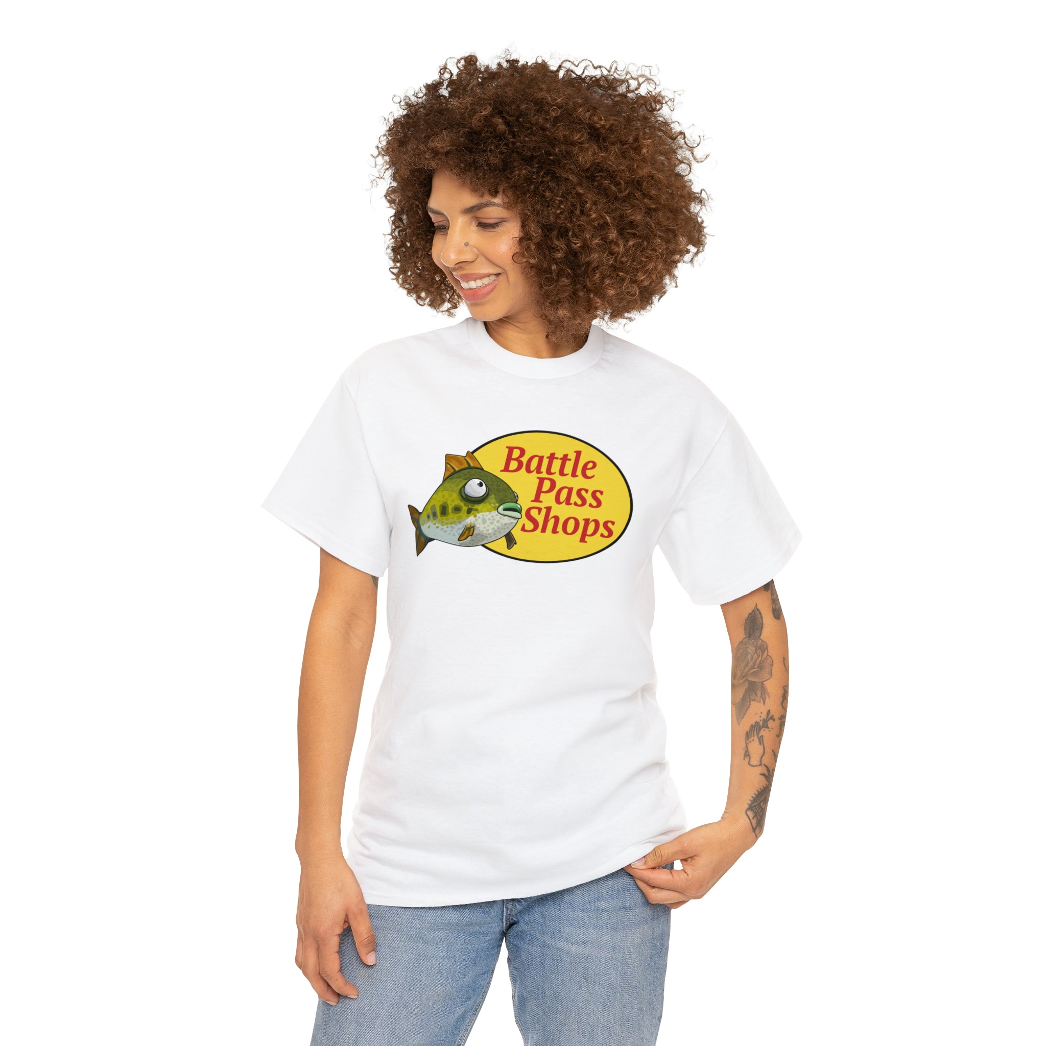 Battle Pass Shops Fortnite Flopper - Unisex Heavy Cotton Tee