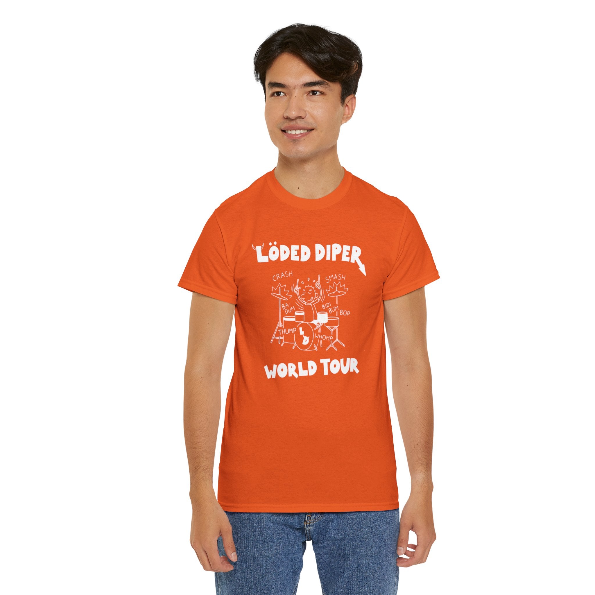 Loded Diper World Tour Shirt (Diary of a Wimpy Kid Rodrick Rules) - Unisex Heavy Cotton Tee