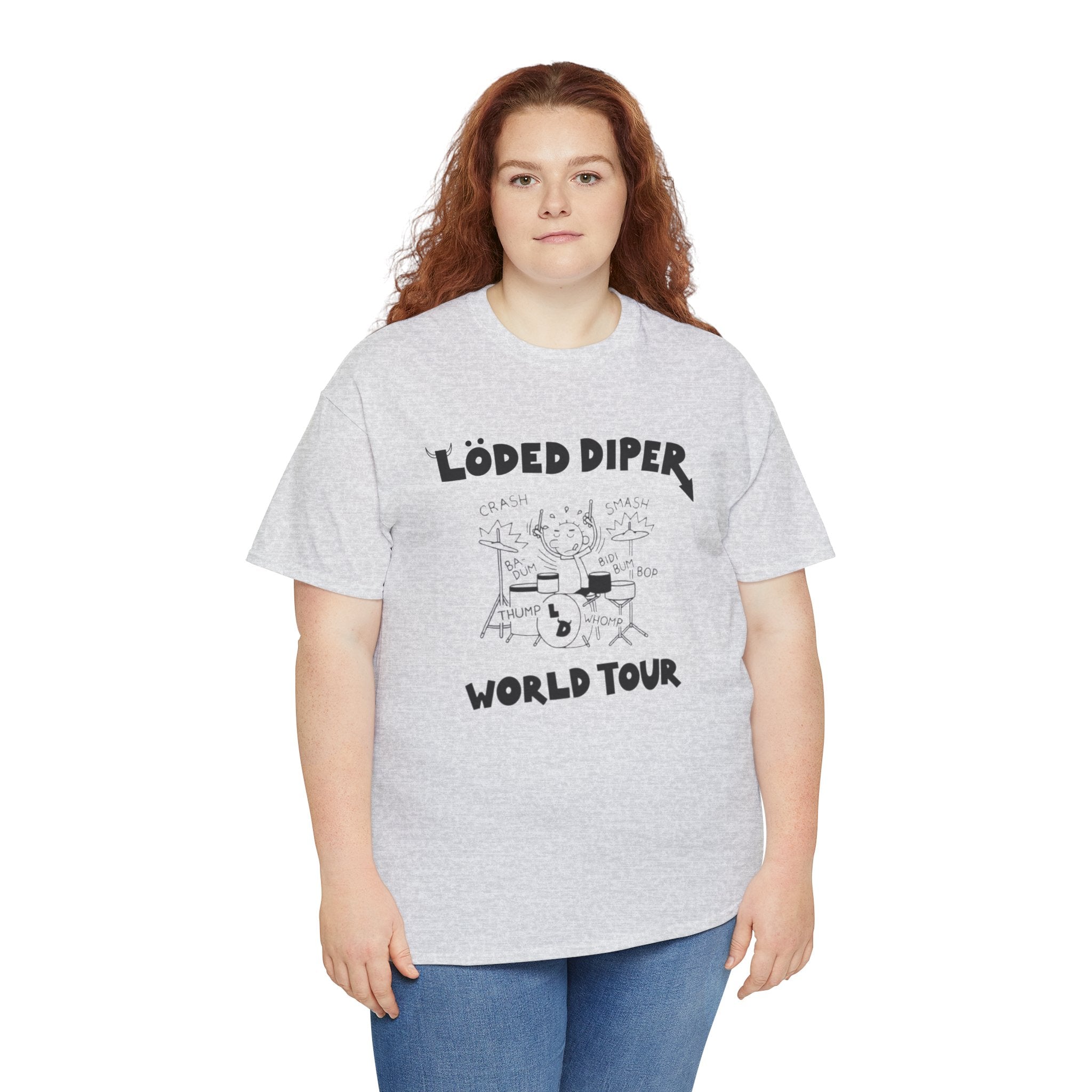 Loded Diper World Tour Shirt (Diary of a Wimpy Kid Rodrick Rules) - Unisex Heavy Cotton Tee