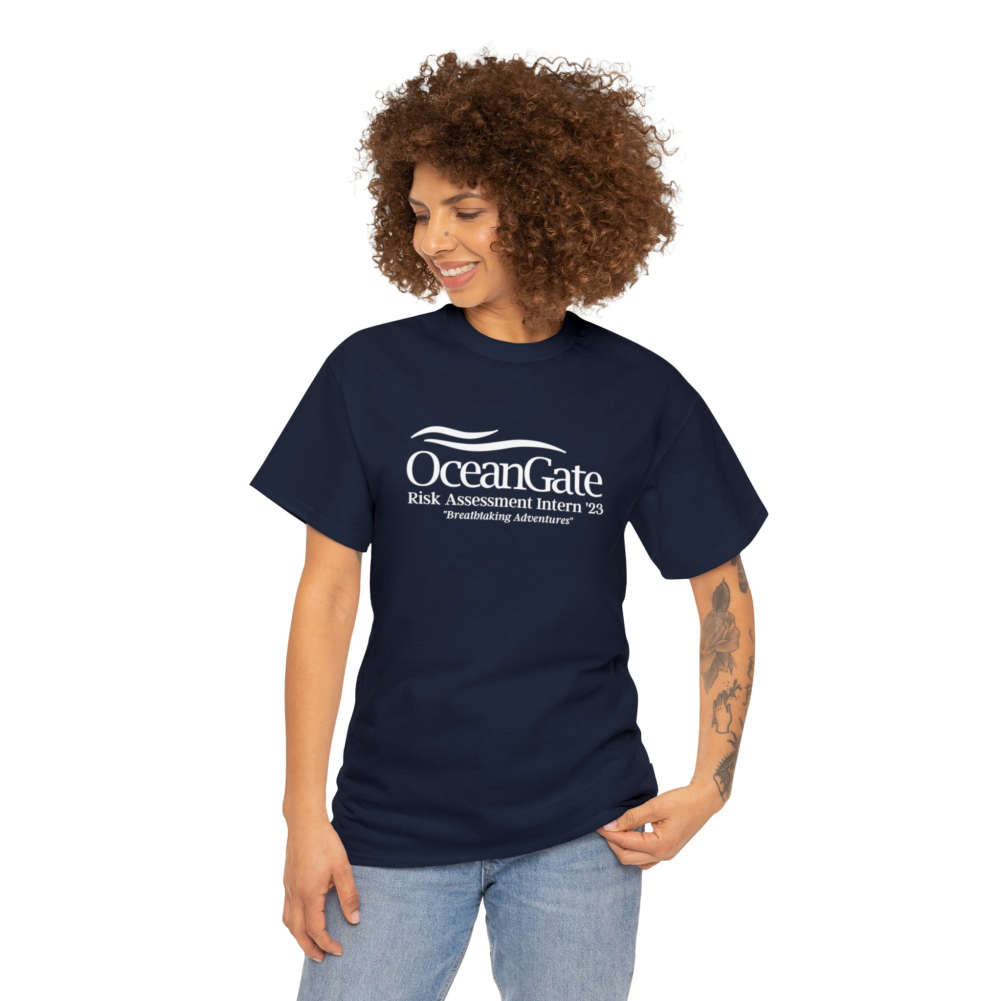 OceanGate Risk Assessment Intern '23 Unisex Heavy Cotton Tee