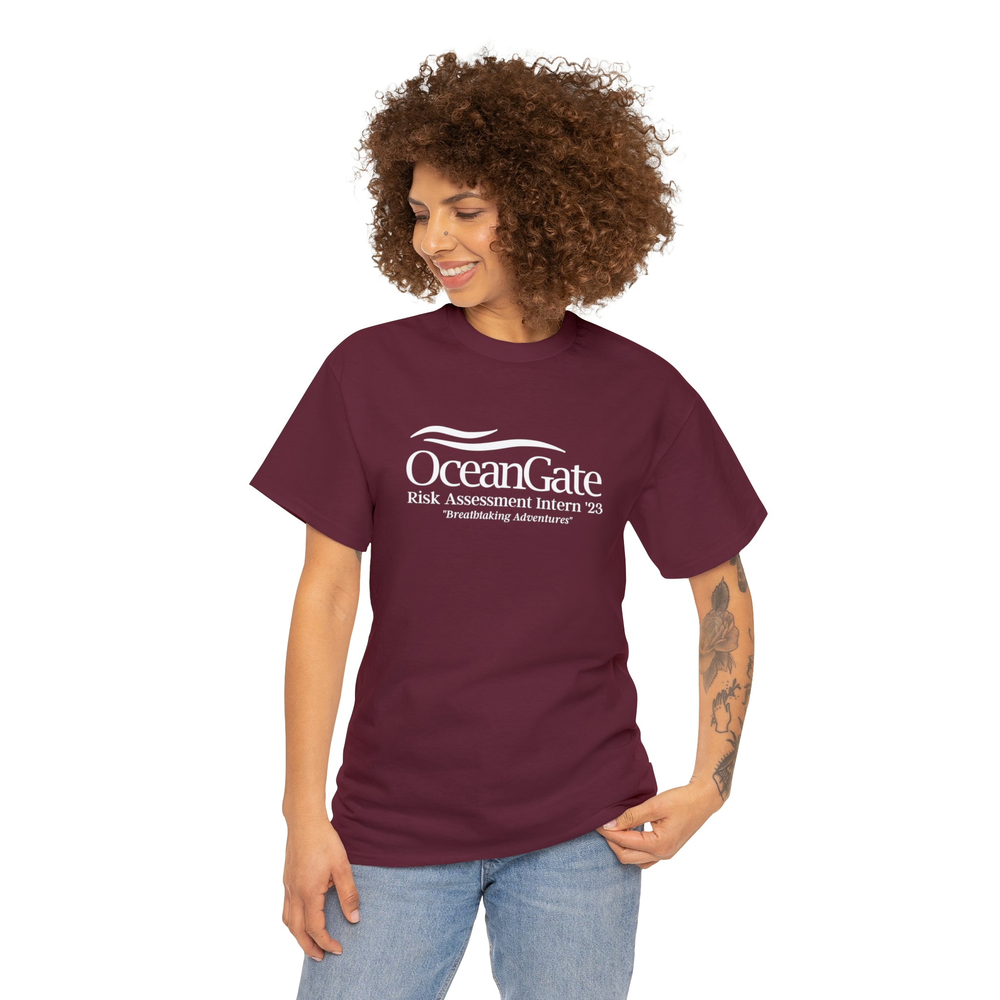 OceanGate Risk Assessment Intern '23 Unisex Heavy Cotton Tee