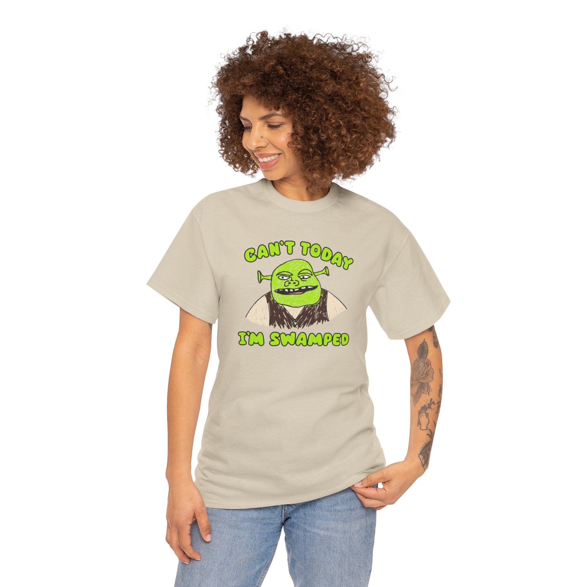 Can't Today I'm Swamped Shrek Shirt