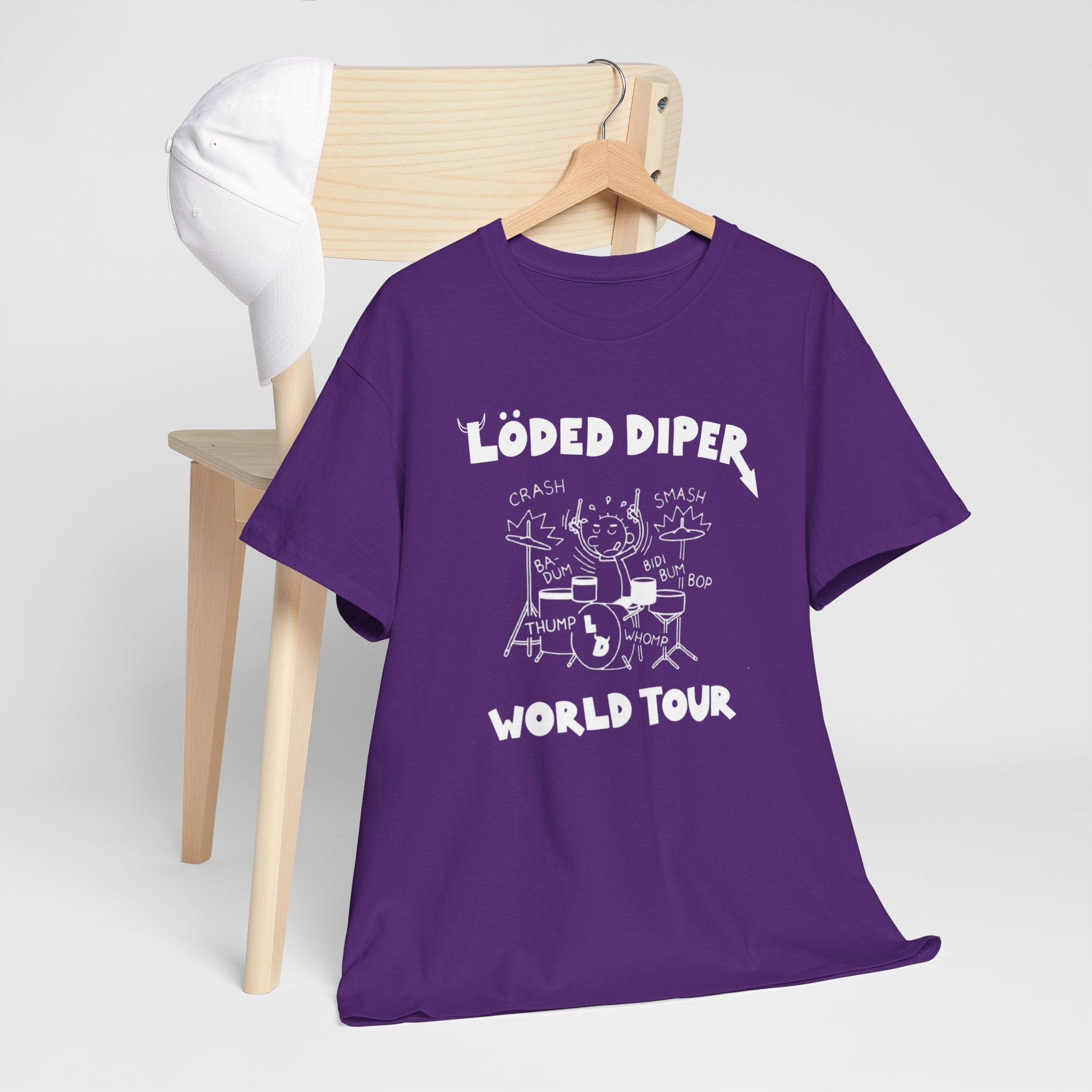 Loded Diper World Tour Shirt (Diary of a Wimpy Kid Rodrick Rules) - Unisex Heavy Cotton Tee