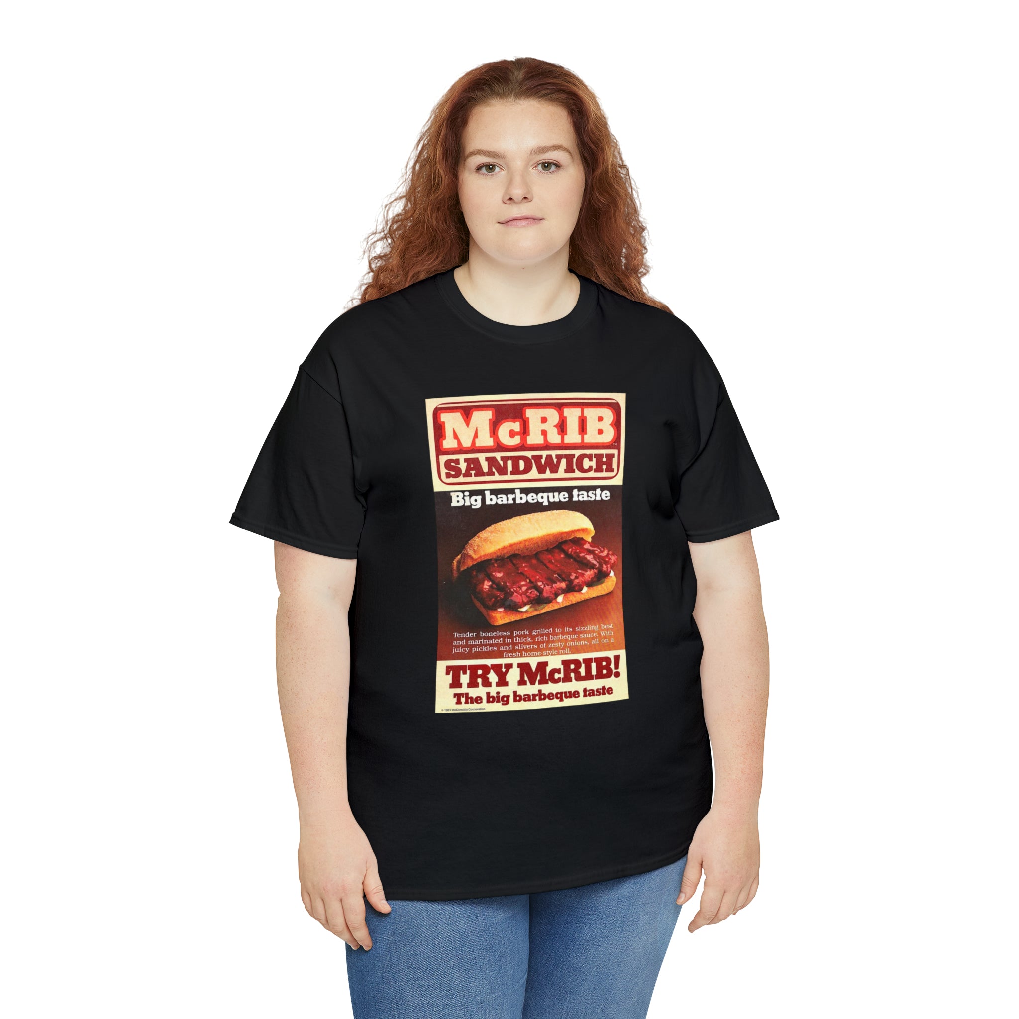 Give me the McRib or give me DEATH - Unisex Heavy Cotton Tee