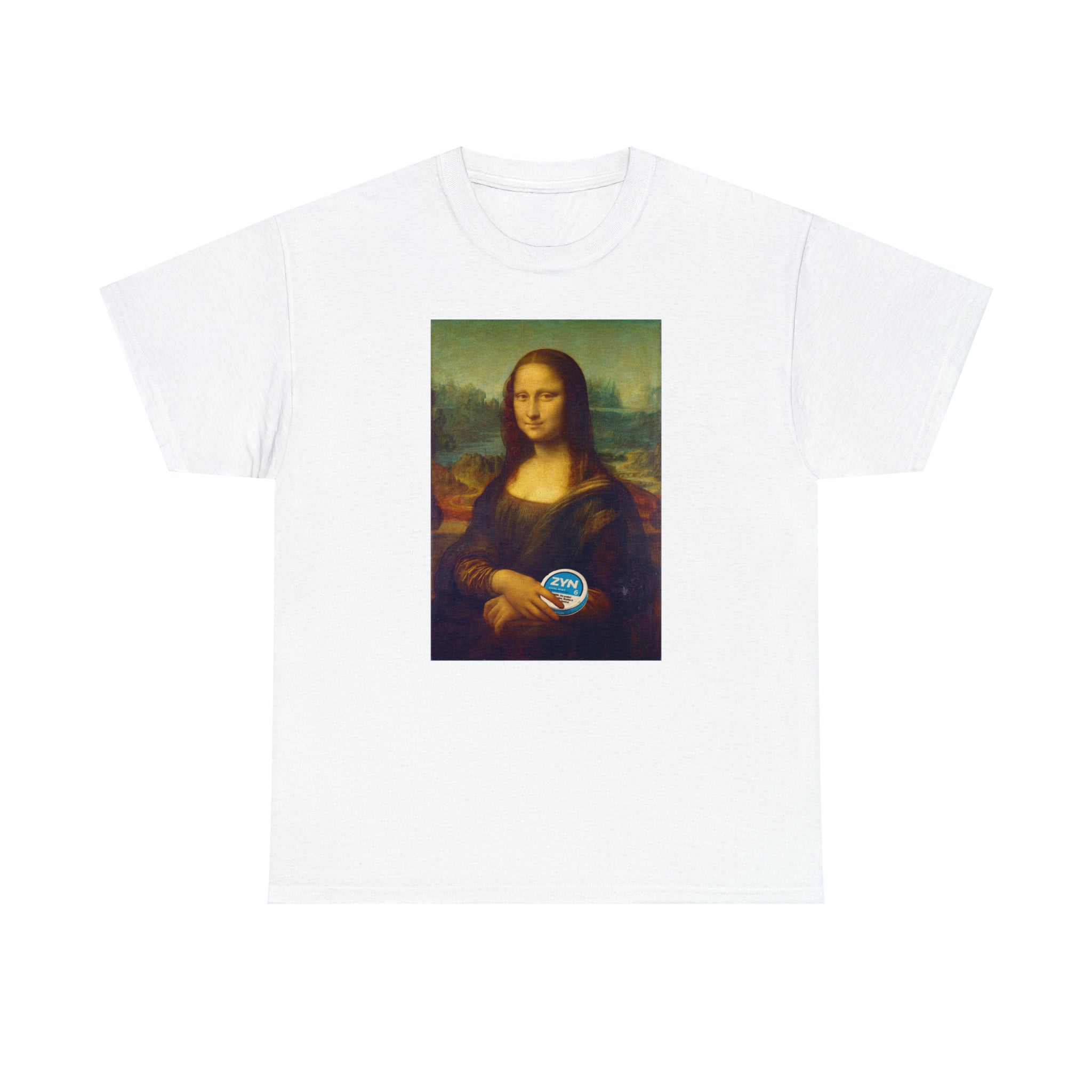 Mona Lisa with Zyns - Unisex Heavy Cotton Tee