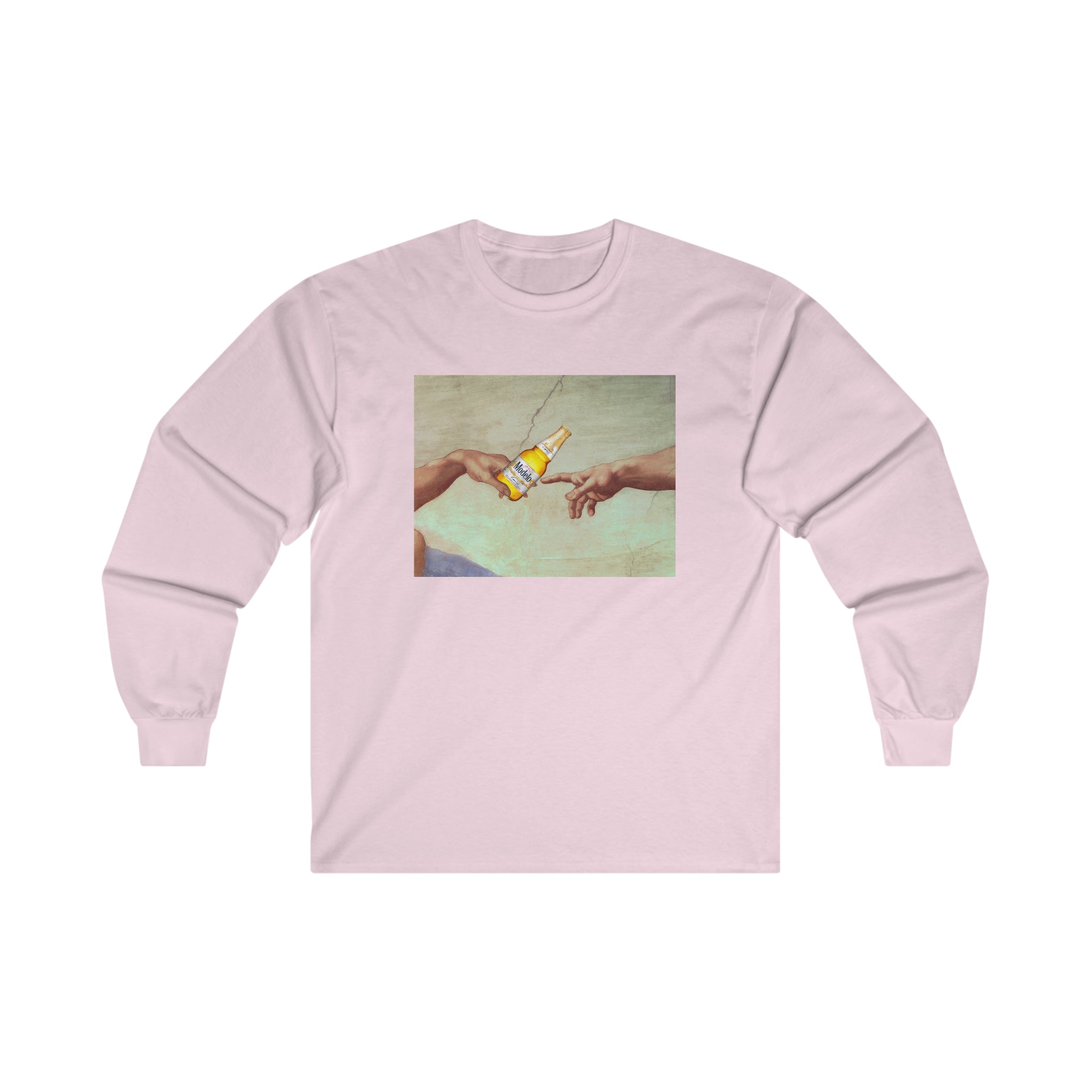 Gods Hand Passing Beer - Ultra Cotton Long Sleeve Tee