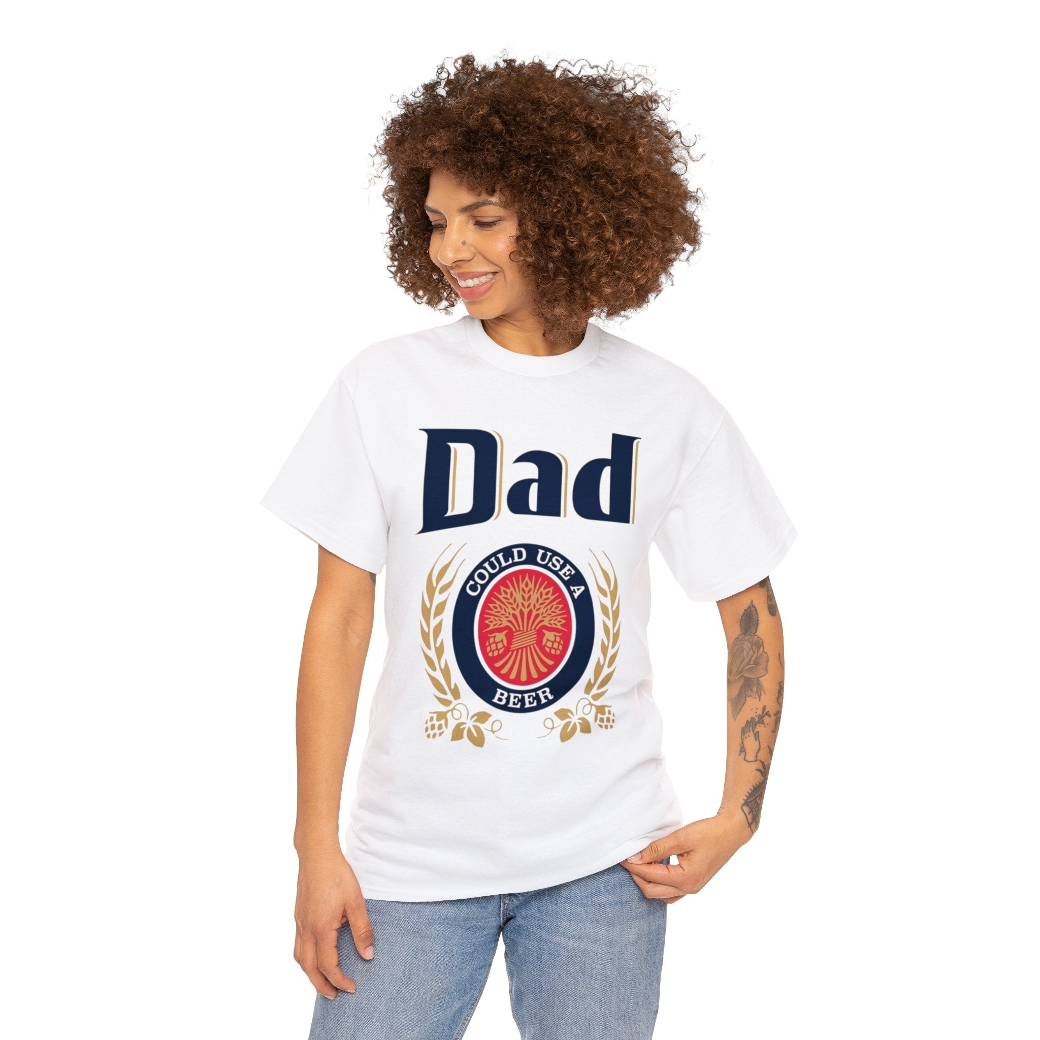 Dad Could Use a Beer - Unisex Heavy Cotton Tee