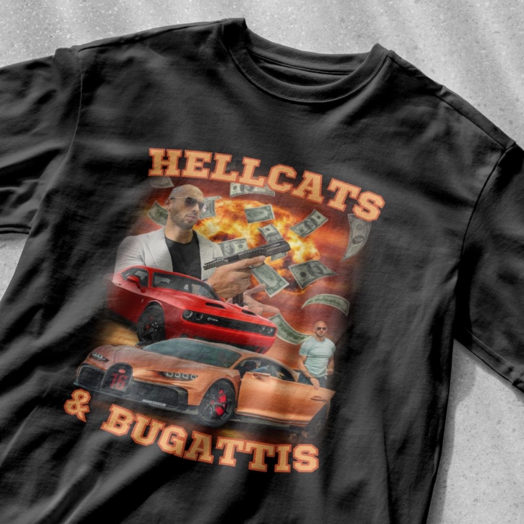 Hellcats and Bugattis - Unisex Heavy Cotton Tee