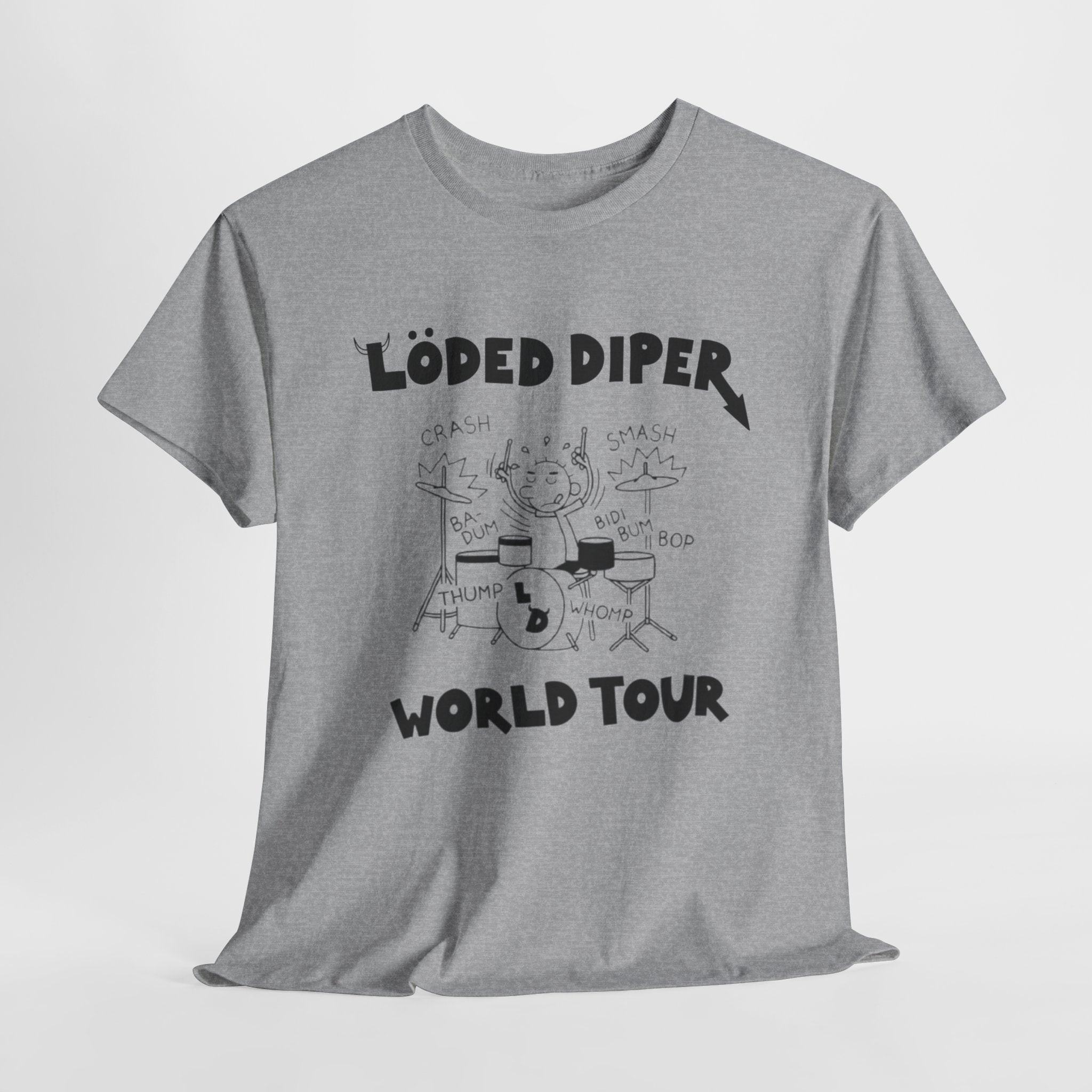 Loded Diper World Tour Shirt (Diary of a Wimpy Kid Rodrick Rules) - Unisex Heavy Cotton Tee