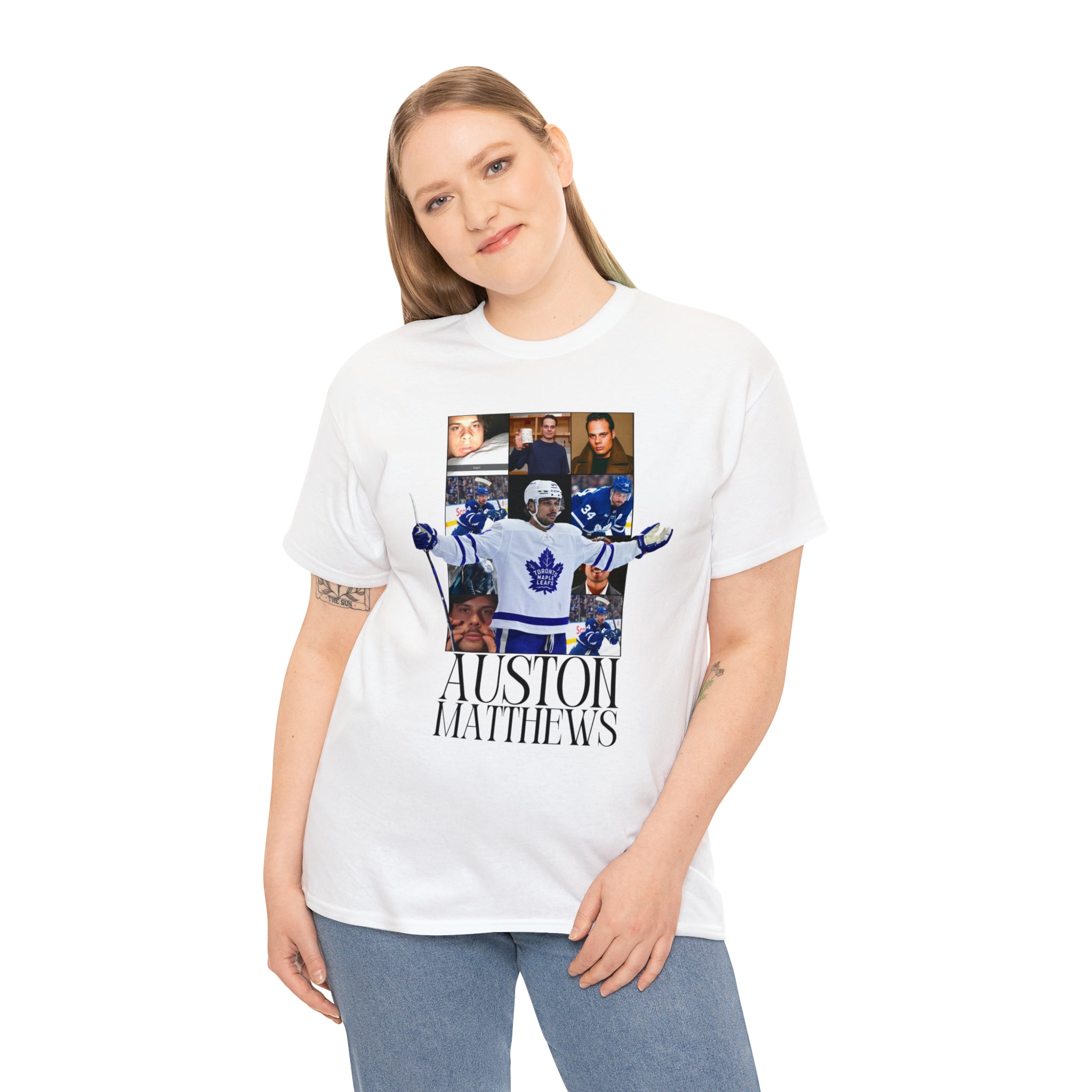 Auston Matthews (with back quote) - Unisex Heavy Cotton Tee