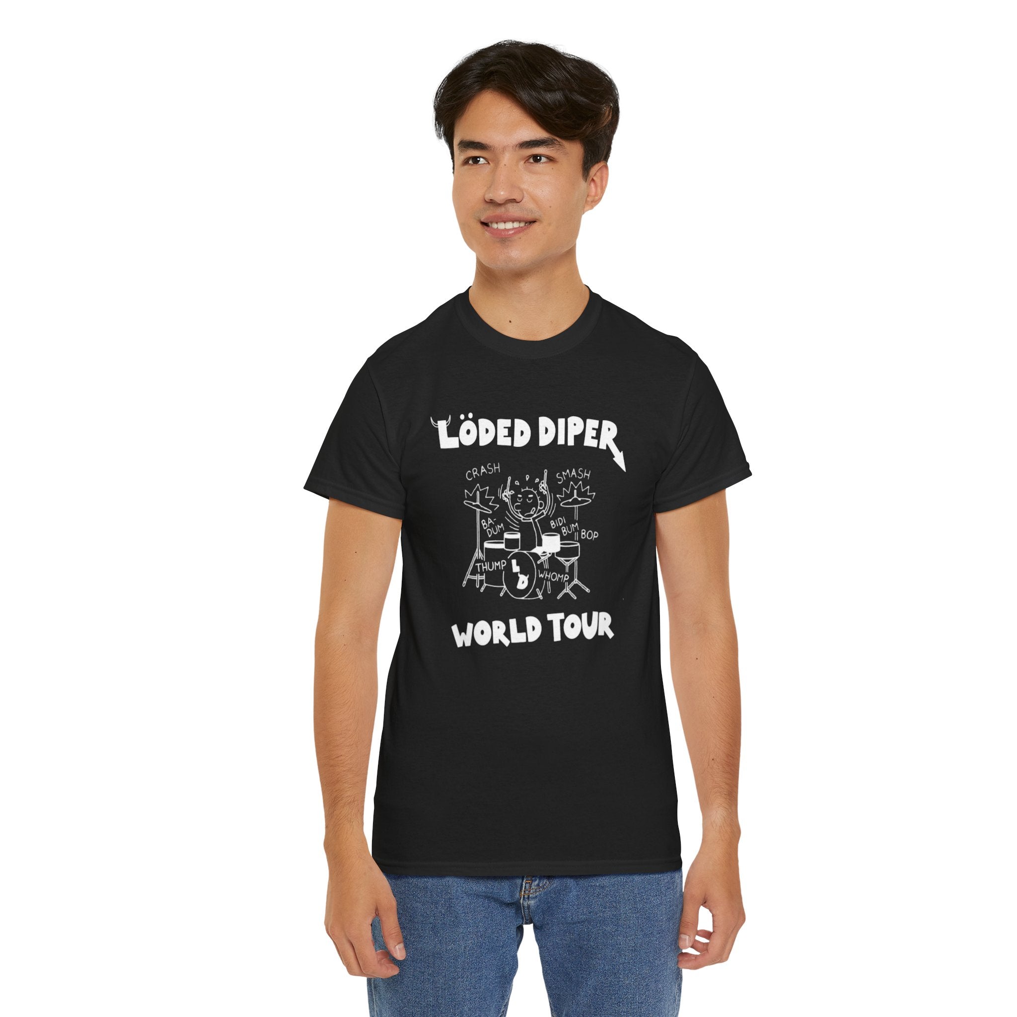 Loded Diper World Tour Shirt (Diary of a Wimpy Kid Rodrick Rules) - Unisex Heavy Cotton Tee