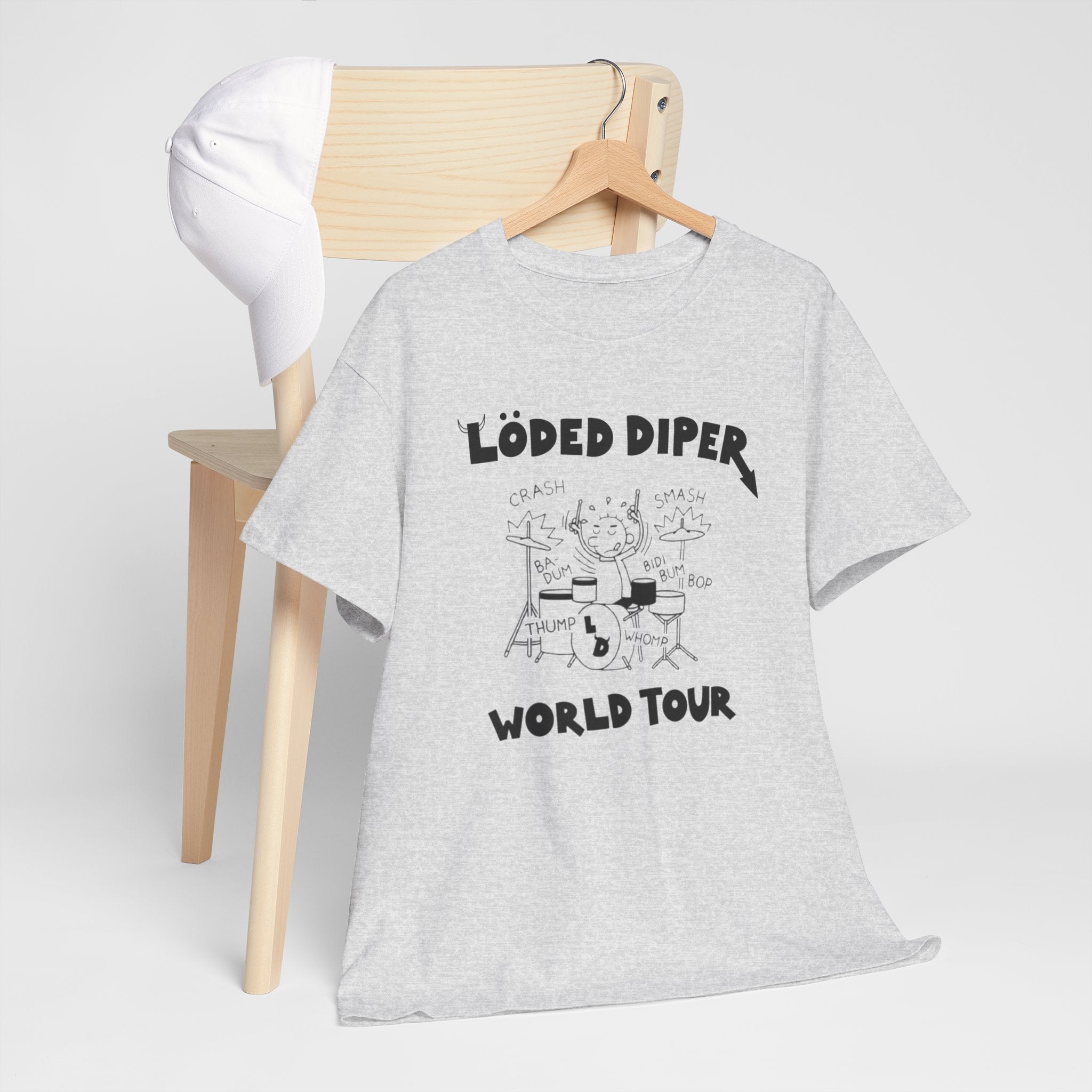 Loded Diper World Tour Shirt (Diary of a Wimpy Kid Rodrick Rules) - Unisex Heavy Cotton Tee