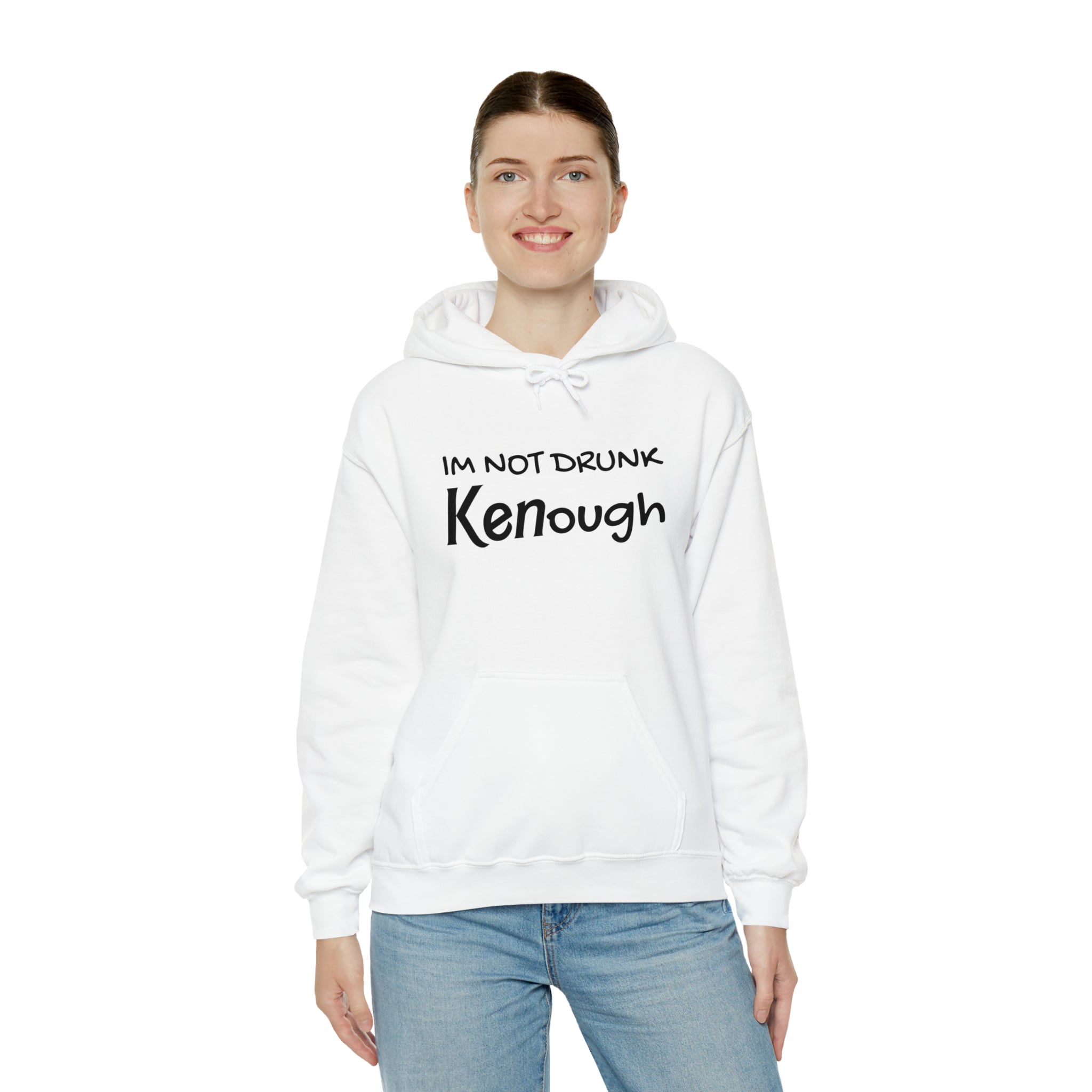 I'm not drunk Kenough Barbie (Black) - Unisex Heavy Blend™ Hooded Sweatshirt