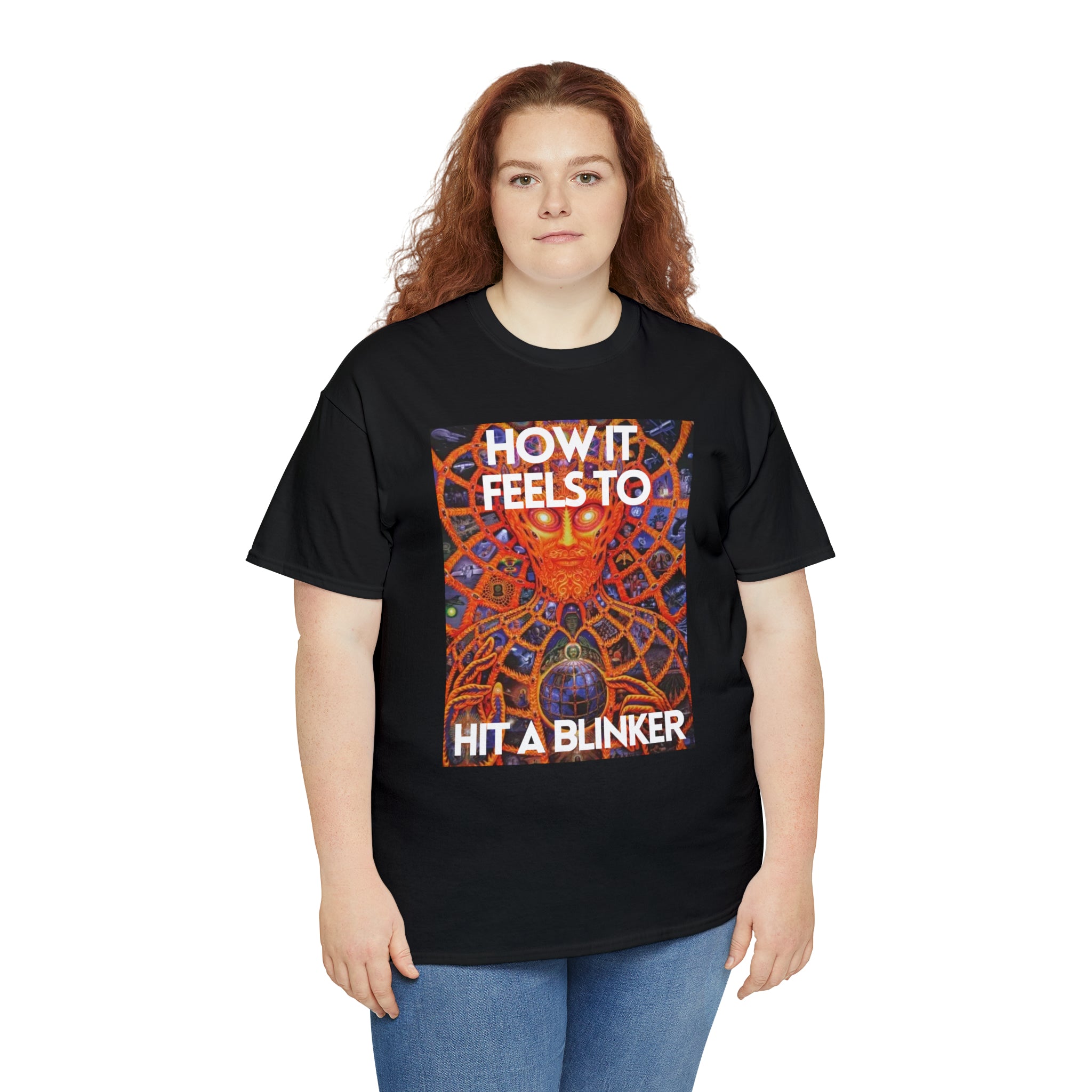 How it feels to hit a blinker - Unisex Heavy Cotton Tee