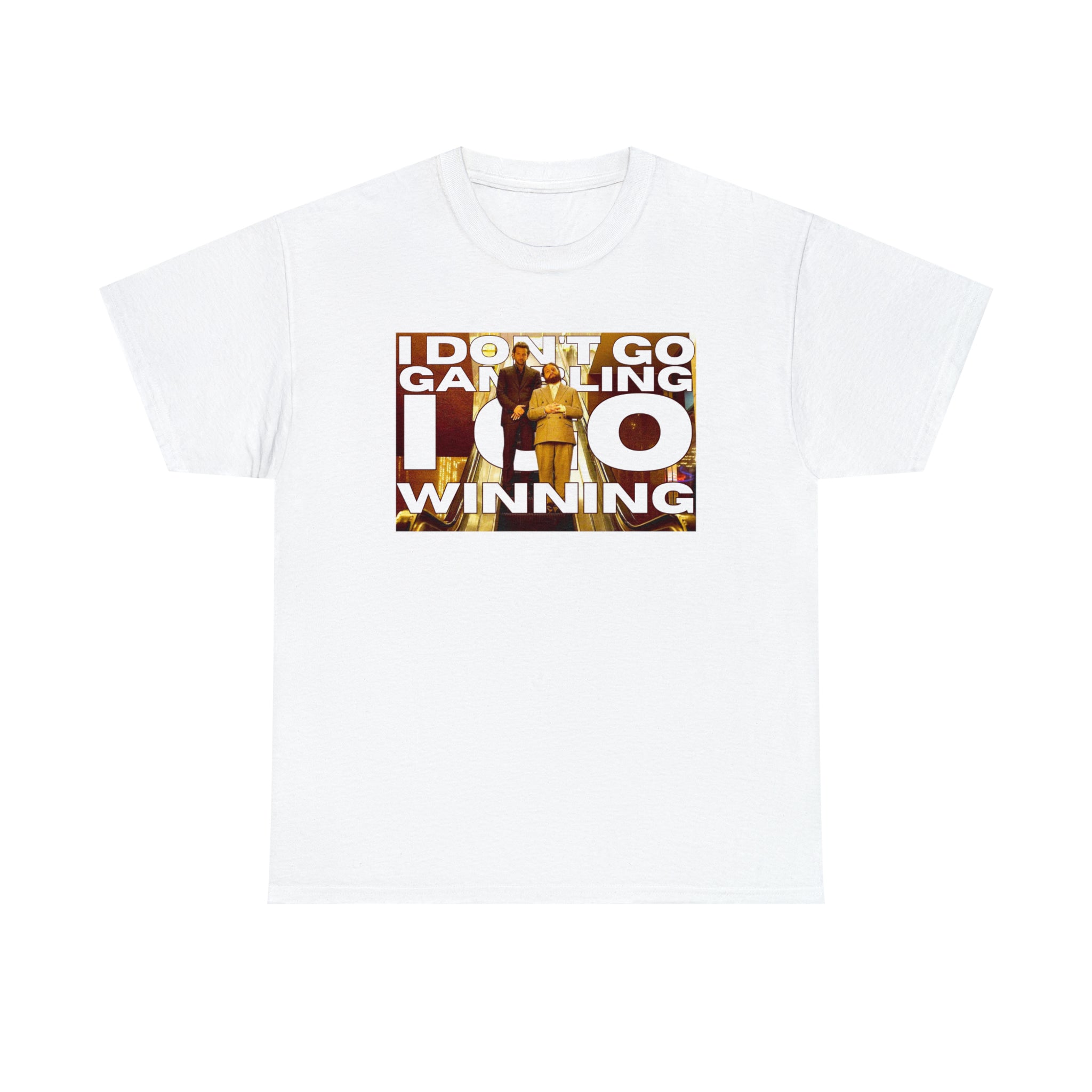 'I don't go Gambling I go Winning" Allen Hangover - Unisex Heavy Cotton Tee