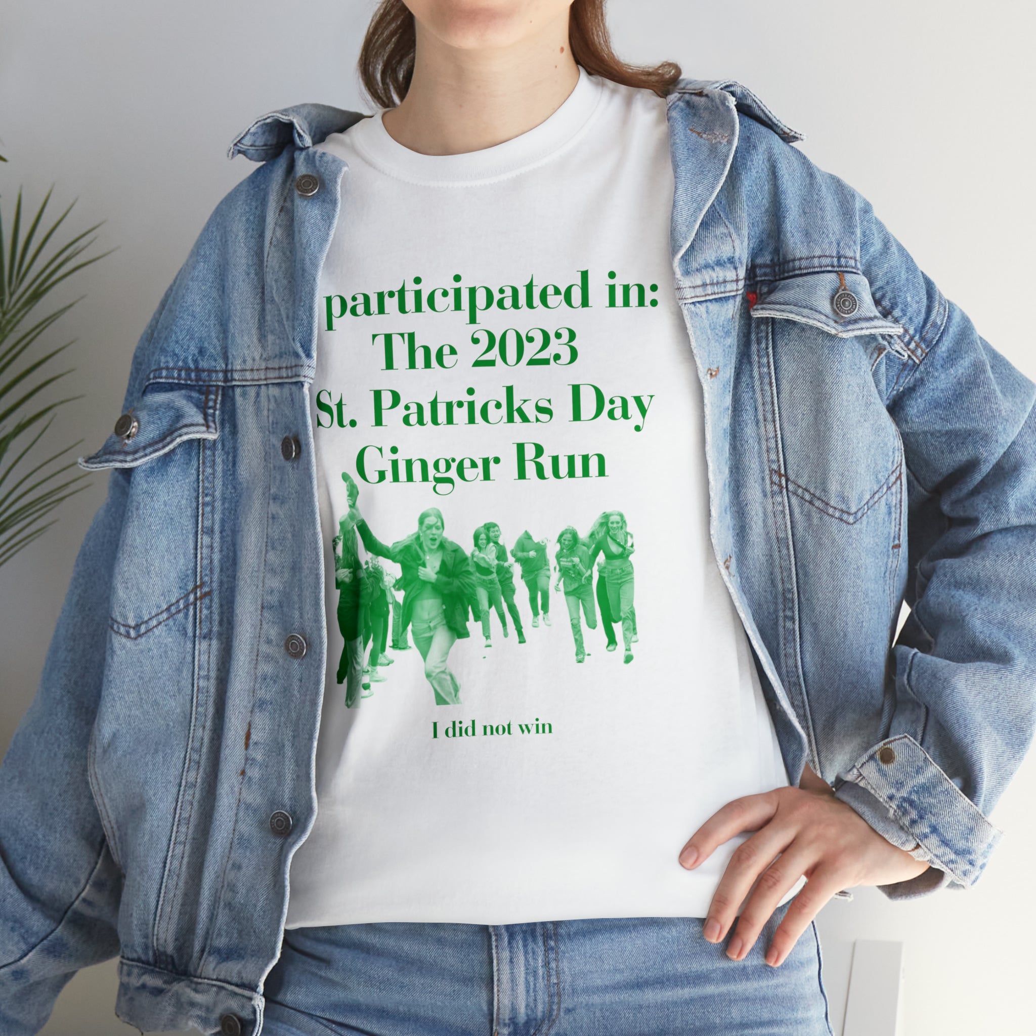 I participated in the 2023 ginger run - Unisex Heavy Cotton Tee