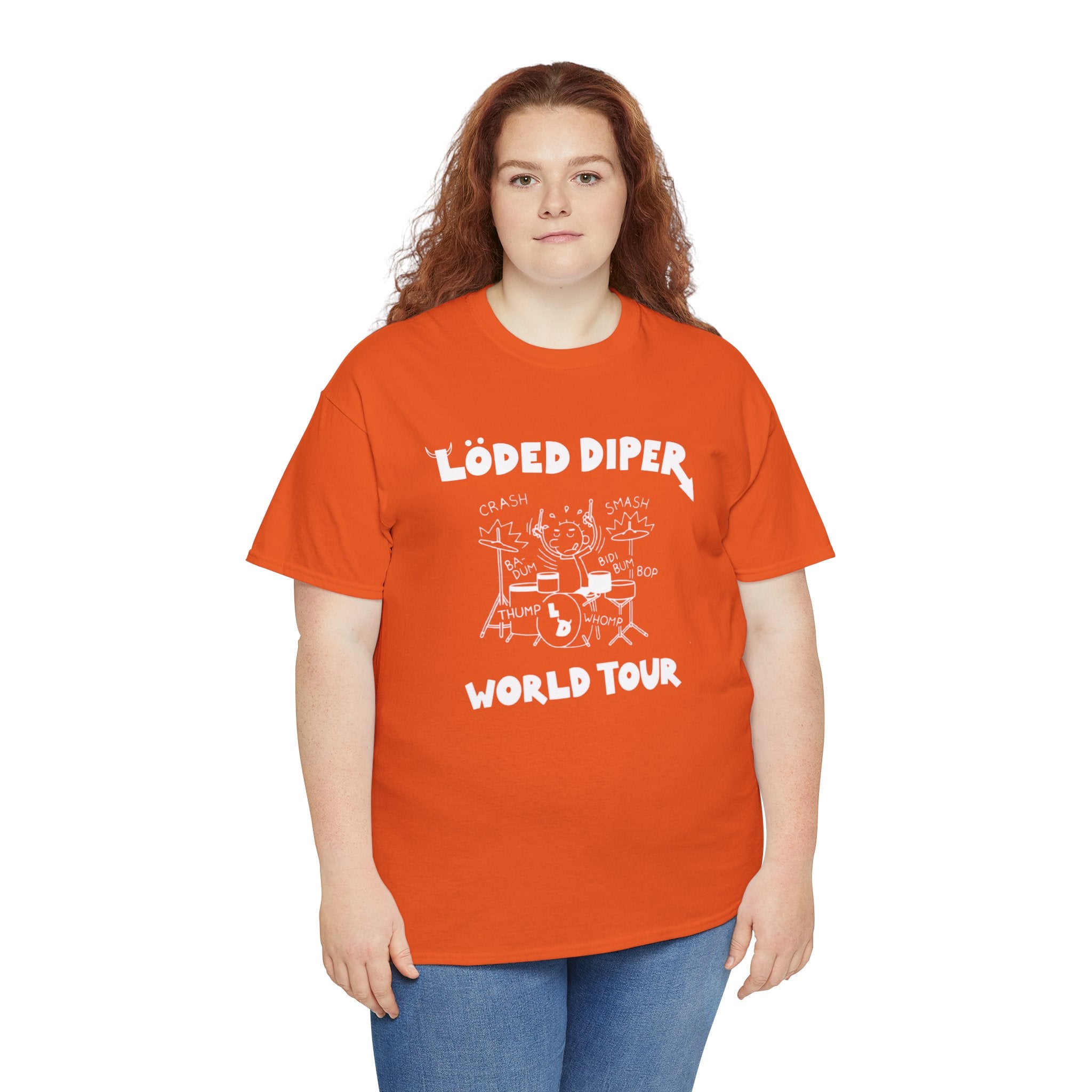 Loded Diper World Tour Shirt (Diary of a Wimpy Kid Rodrick Rules) - Unisex Heavy Cotton Tee