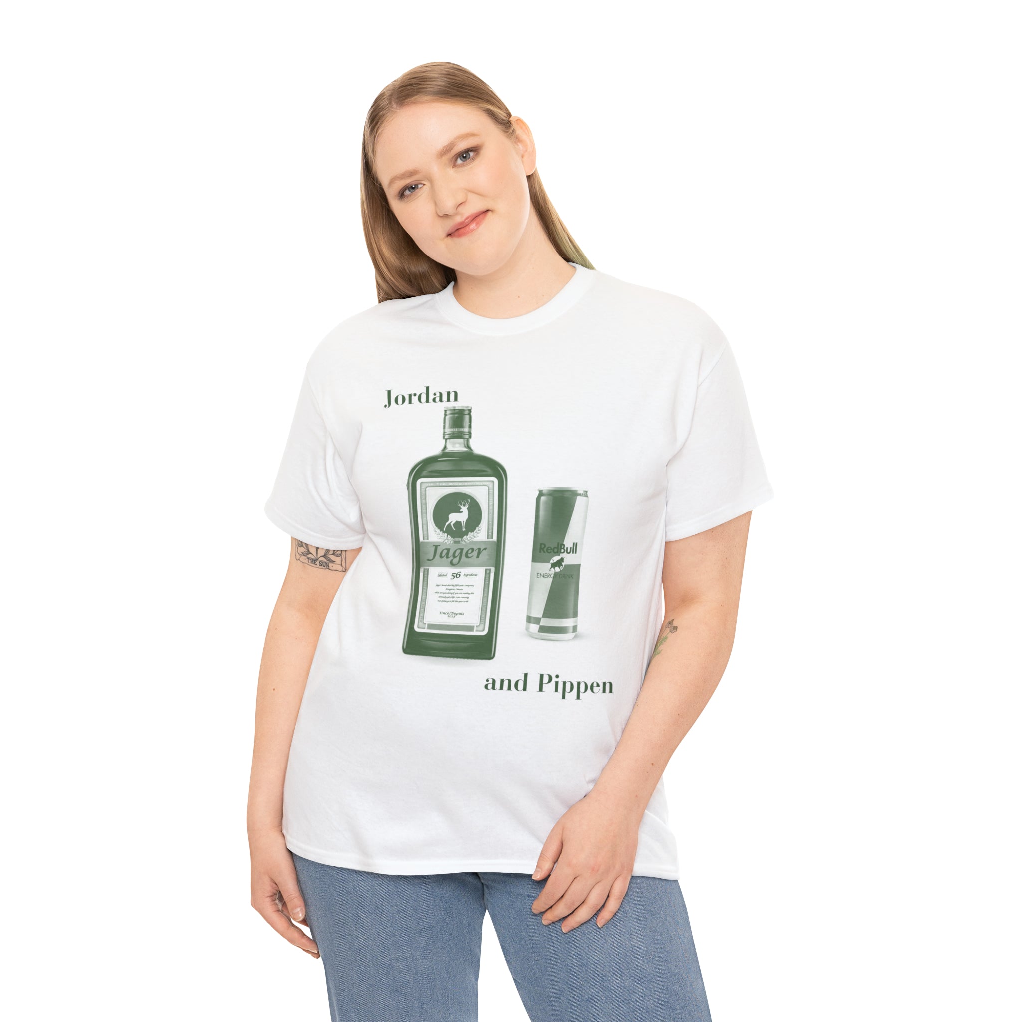 Jordan and Pippen Jagerbomb - Unisex Heavy Cotton Tee