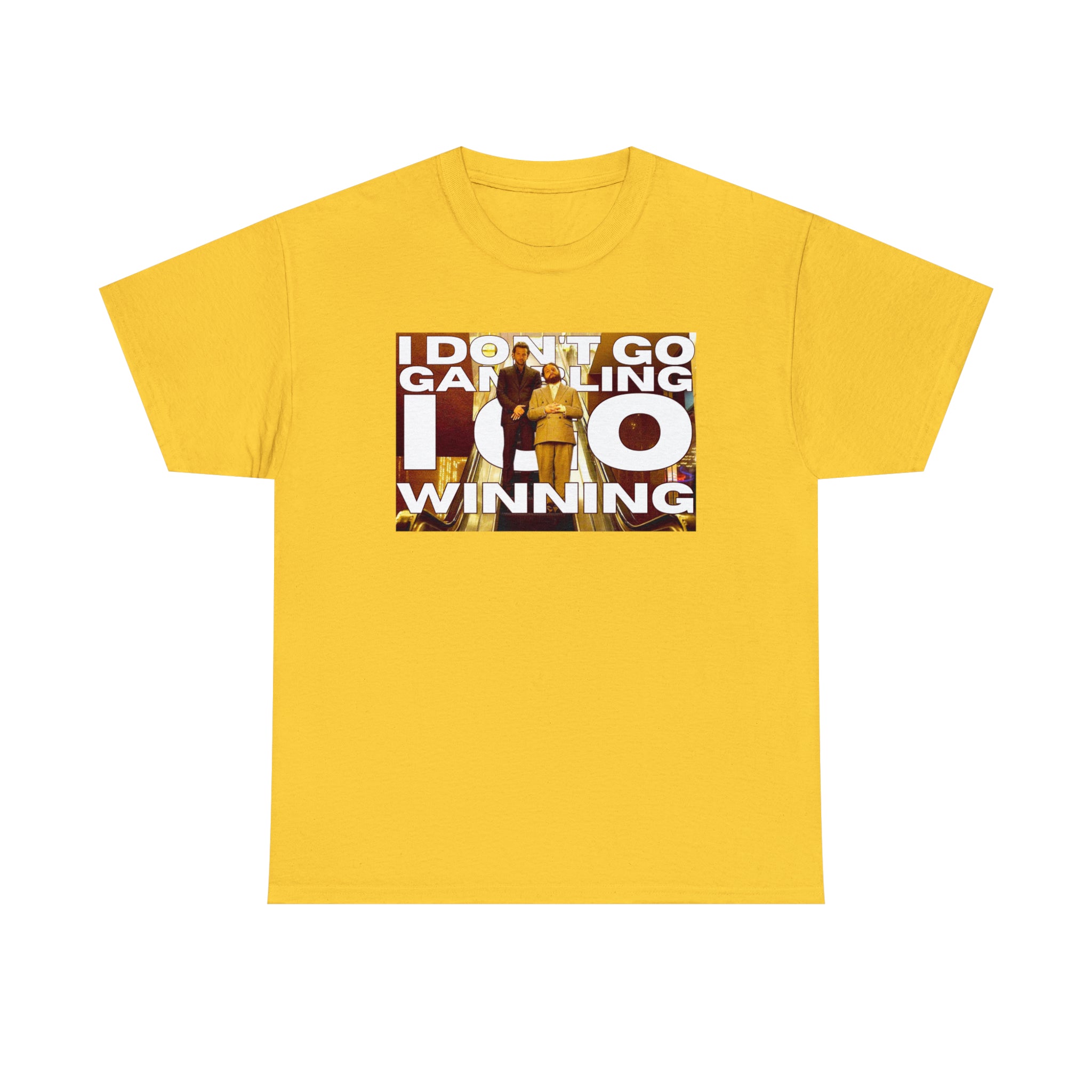 'I don't go Gambling I go Winning" Allen Hangover - Unisex Heavy Cotton Tee