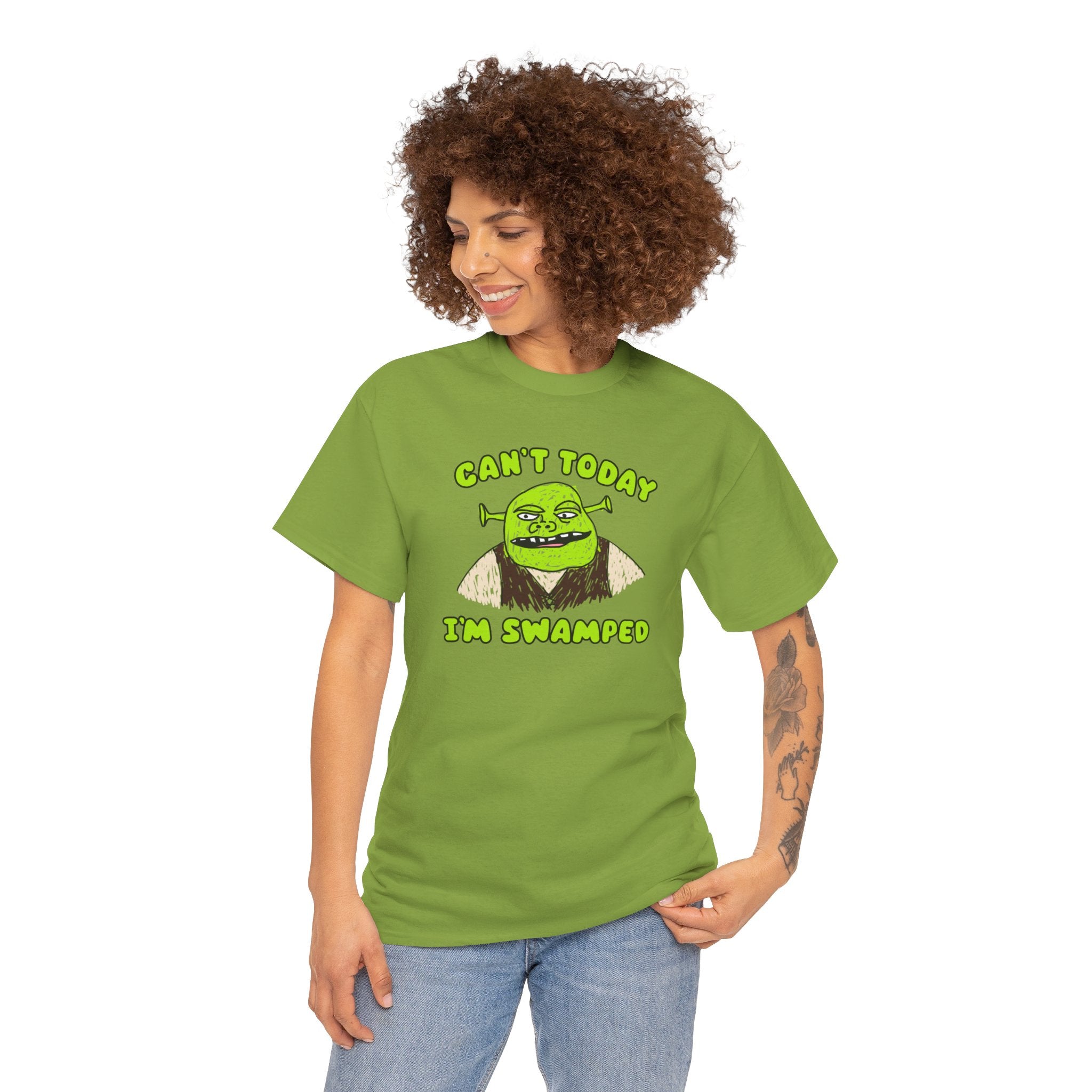 Can't Today I'm Swamped Shrek Shirt