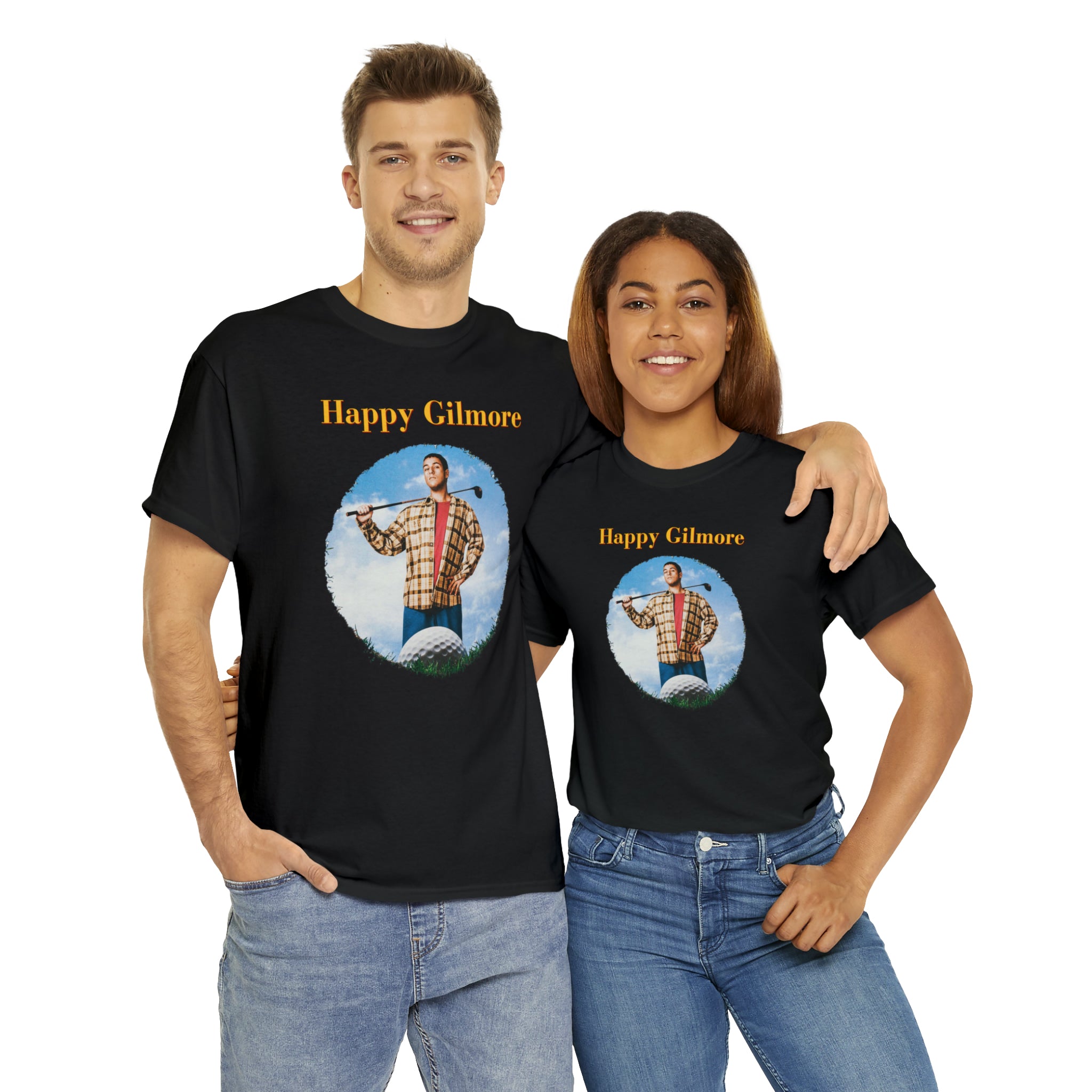 HAPPY GILMORE (with back quote) - Unisex Heavy Cotton Tee