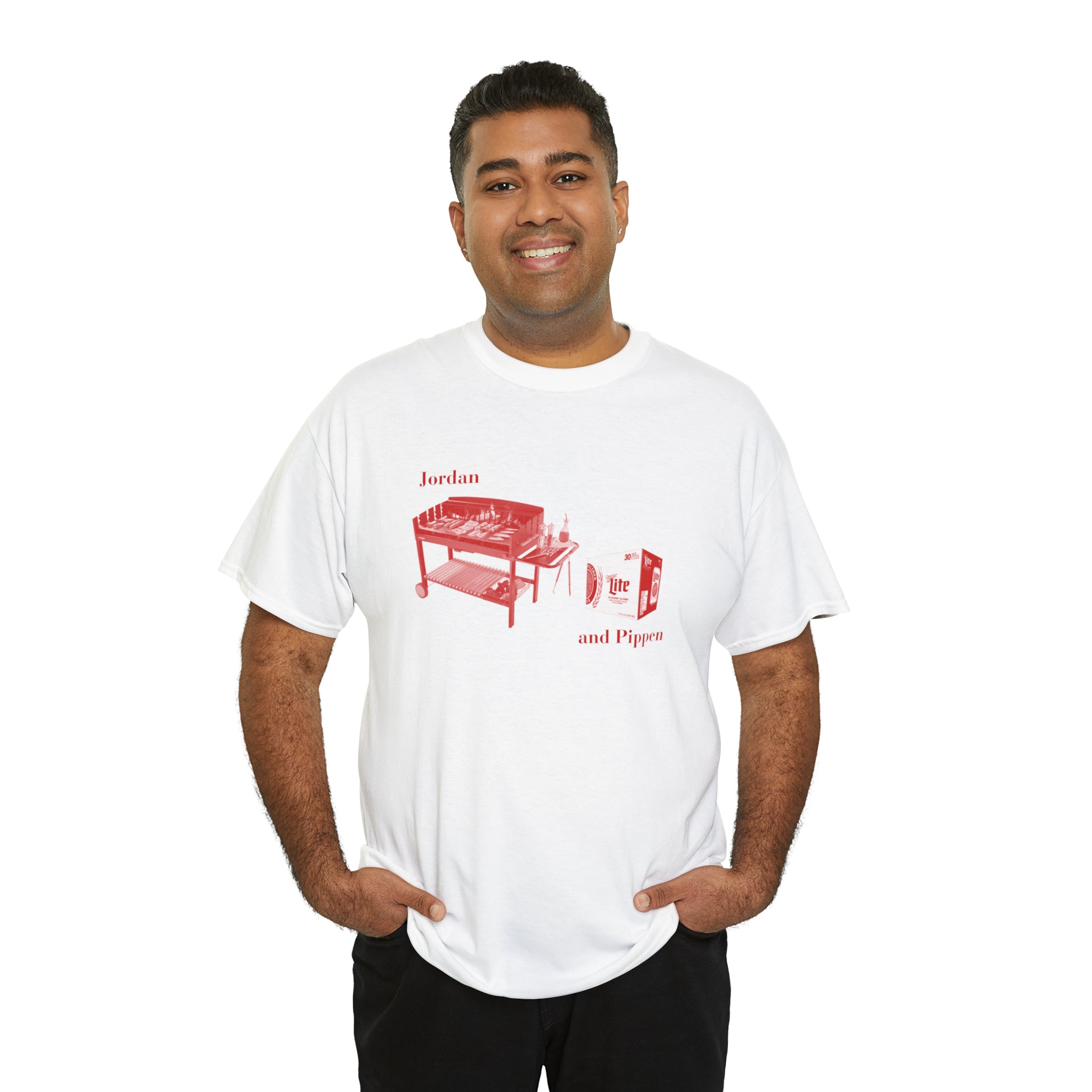 Jordan and Pippen Barbecue and 30 rack - Unisex Heavy Cotton Tee