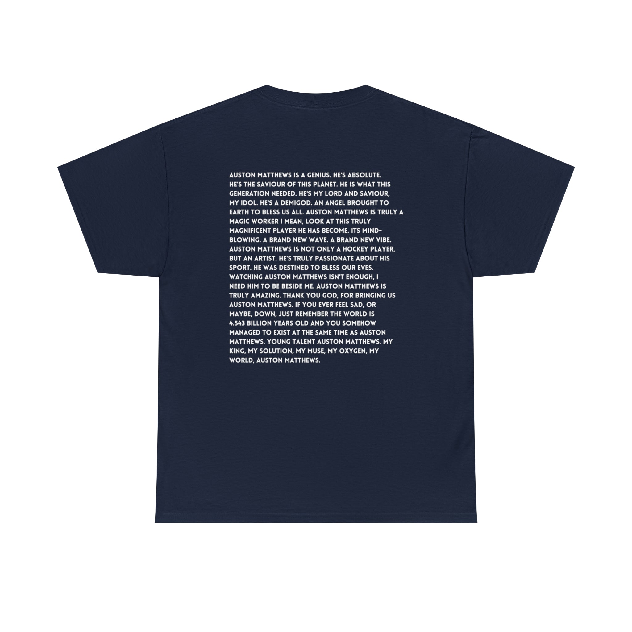 Auston Matthews (with back quote) - Unisex Heavy Cotton Tee