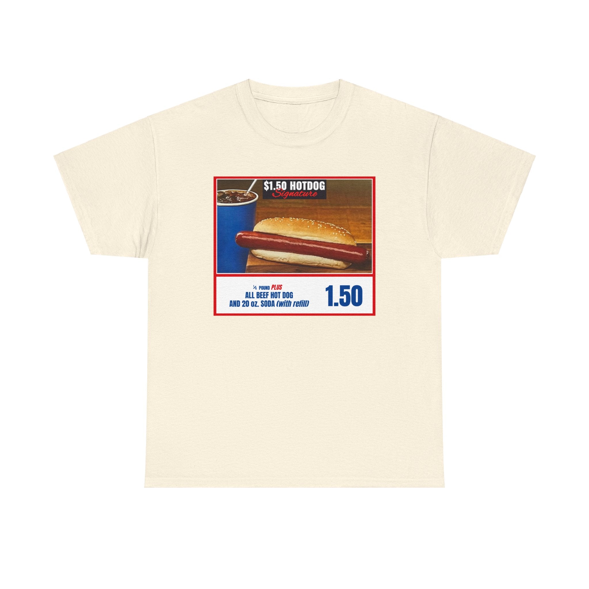 Costco Hotdog (no back quote) - Unisex Heavy Cotton Tee