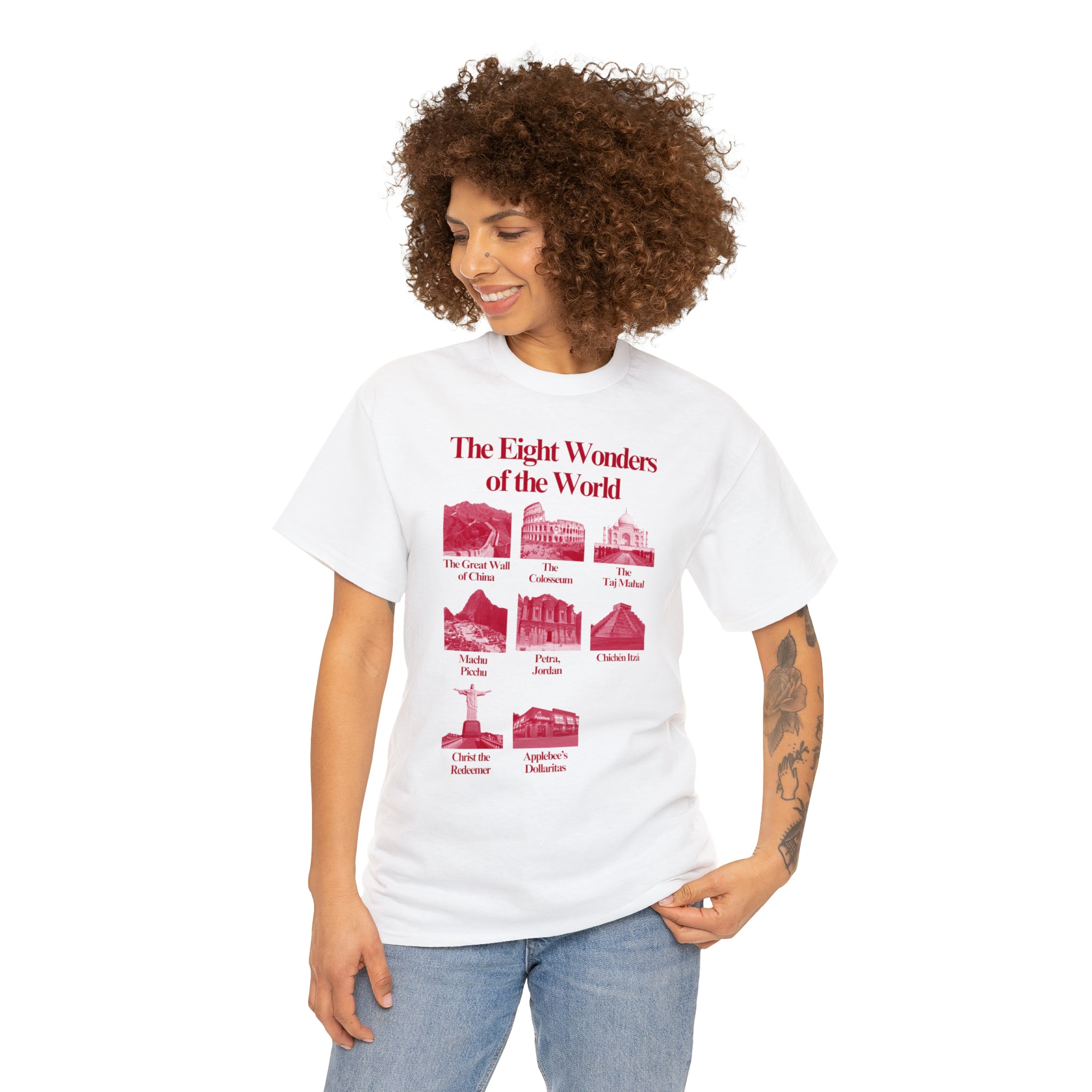 The Eight Wonders of the World (Applebee's Dollaritas) - Unisex Heavy Cotton Tee