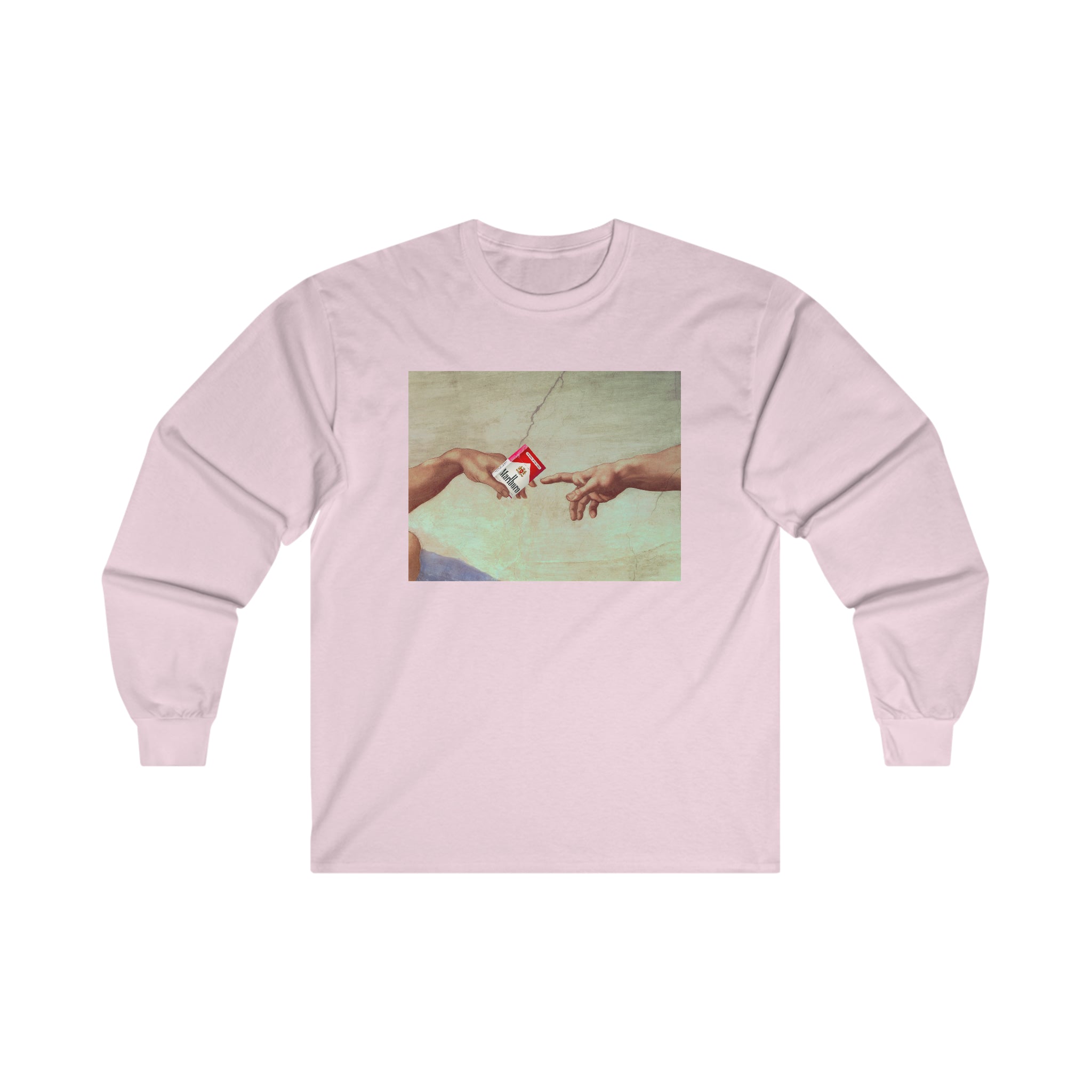 Gods Hand passing cigarettes - Ultra Cotton Long Sleeve Tee