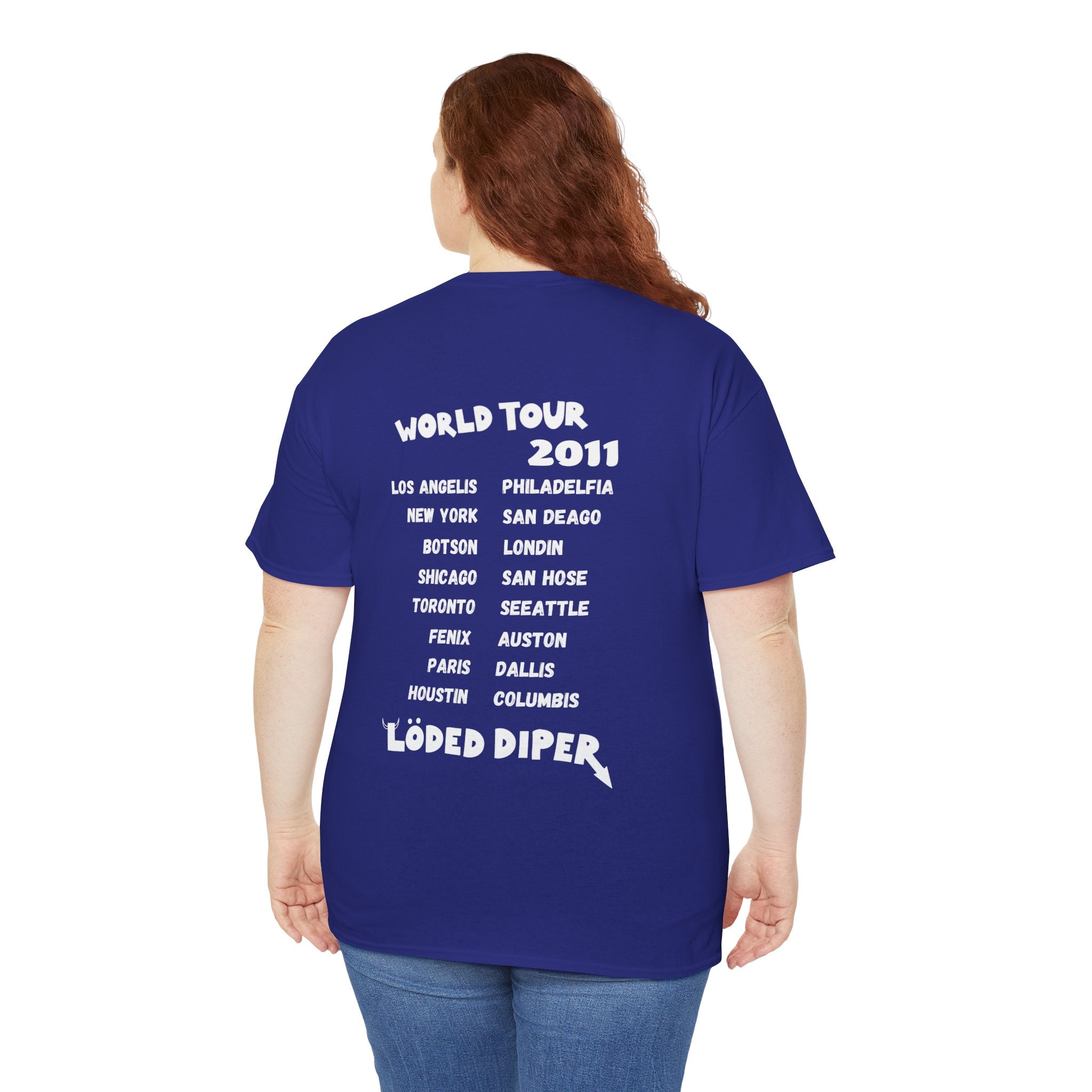 Loded Diper World Tour Shirt (Diary of a Wimpy Kid Rodrick Rules) - Unisex Heavy Cotton Tee