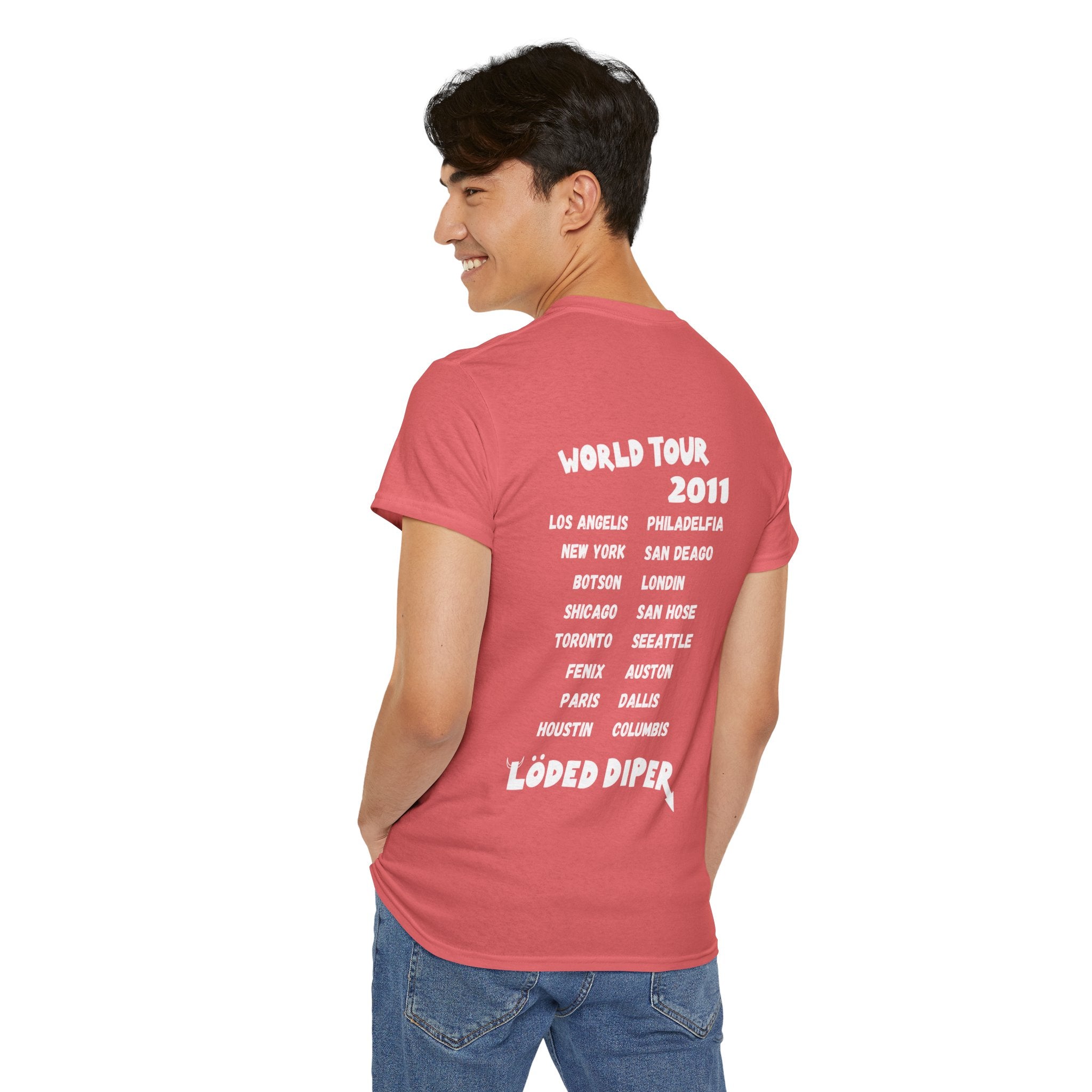 Loded Diper World Tour Shirt (Diary of a Wimpy Kid Rodrick Rules) - Unisex Heavy Cotton Tee