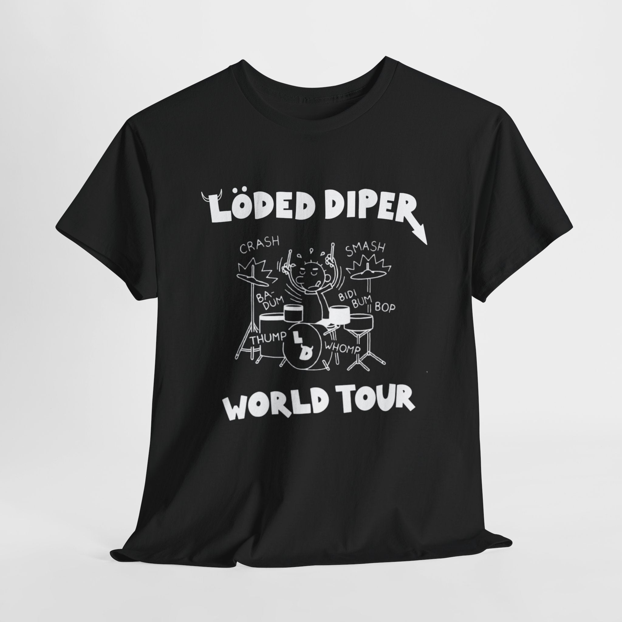 Loded Diper World Tour Shirt (Diary of a Wimpy Kid Rodrick Rules) - Unisex Heavy Cotton Tee