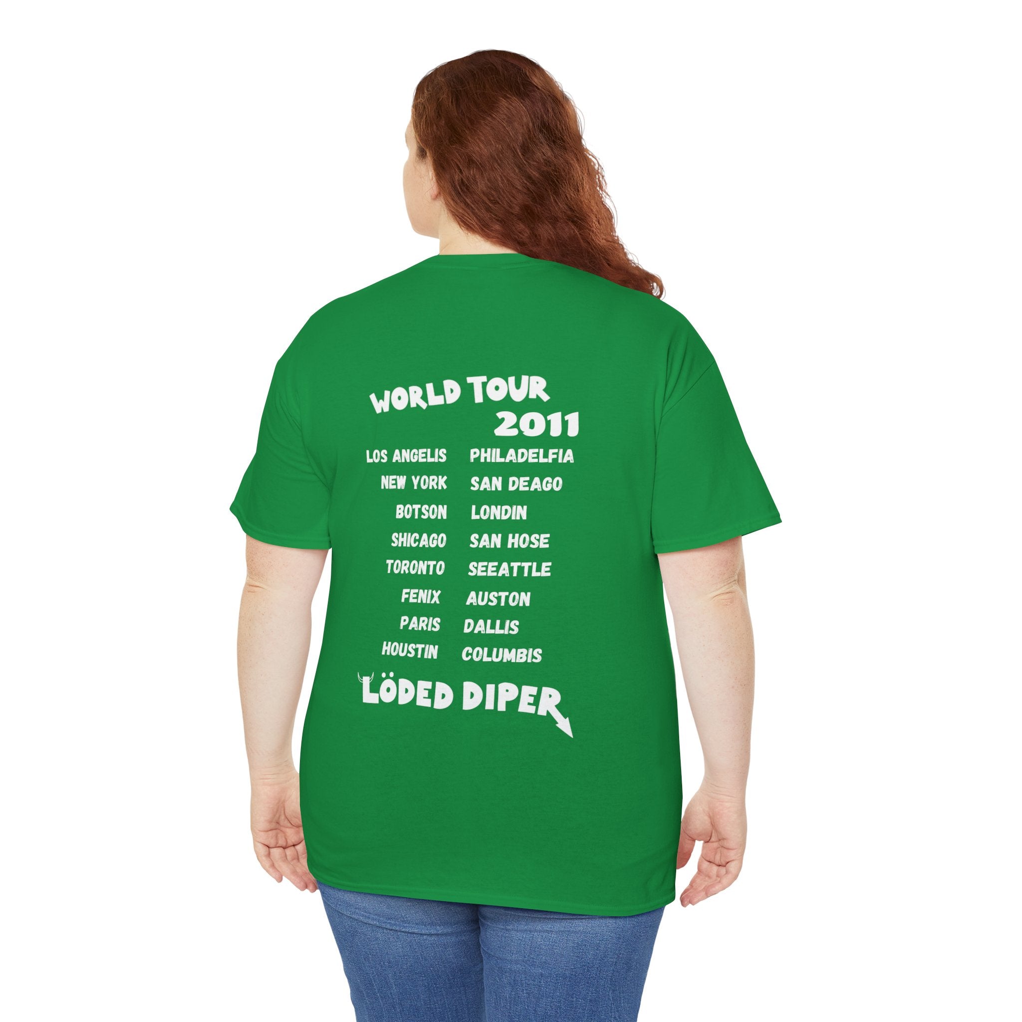 Loded Diper World Tour Shirt (Diary of a Wimpy Kid Rodrick Rules) - Unisex Heavy Cotton Tee