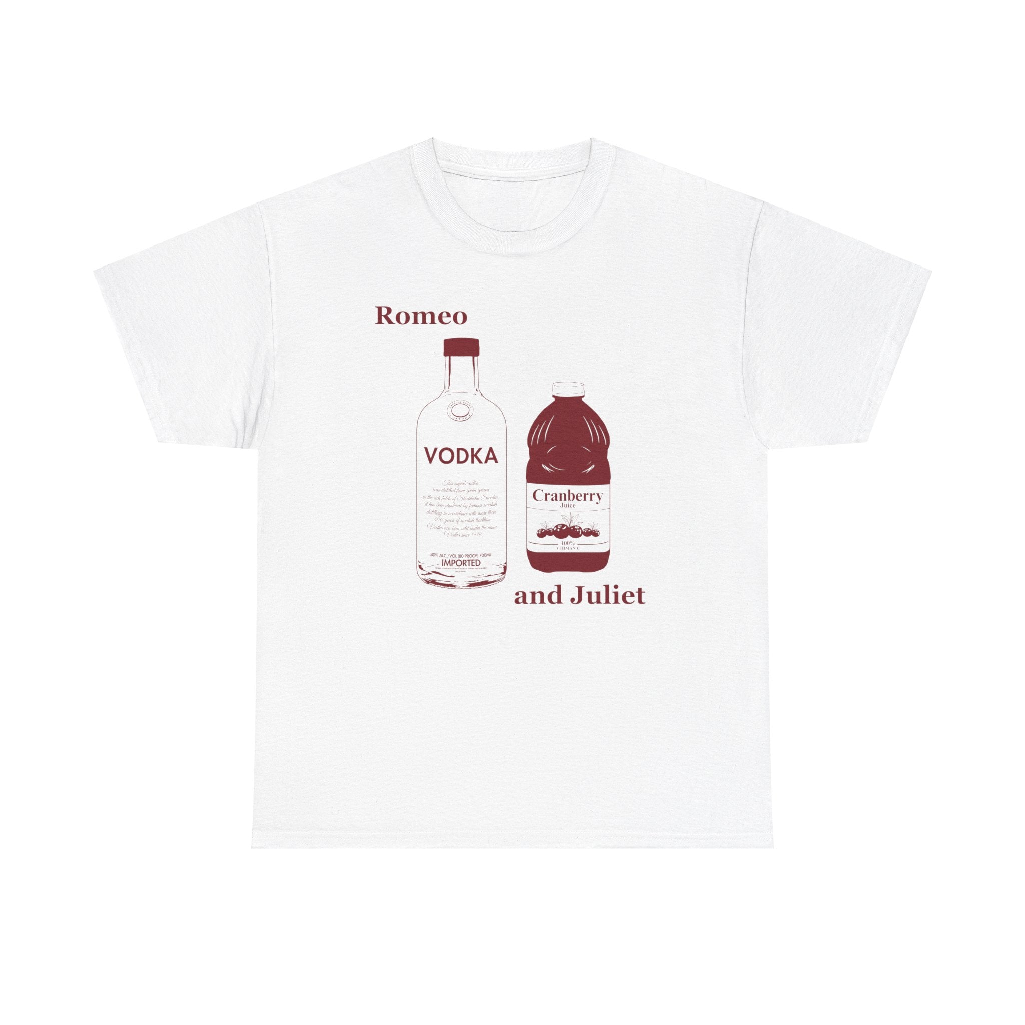 Romeo and Juliet Vodka Cranberry - Unisex Heavy Cotton Tee