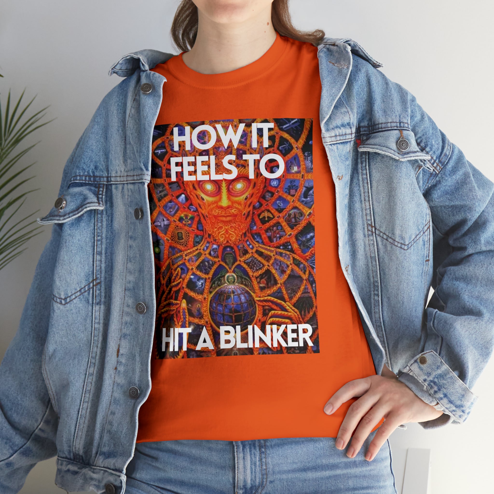 How it feels to hit a blinker - Unisex Heavy Cotton Tee