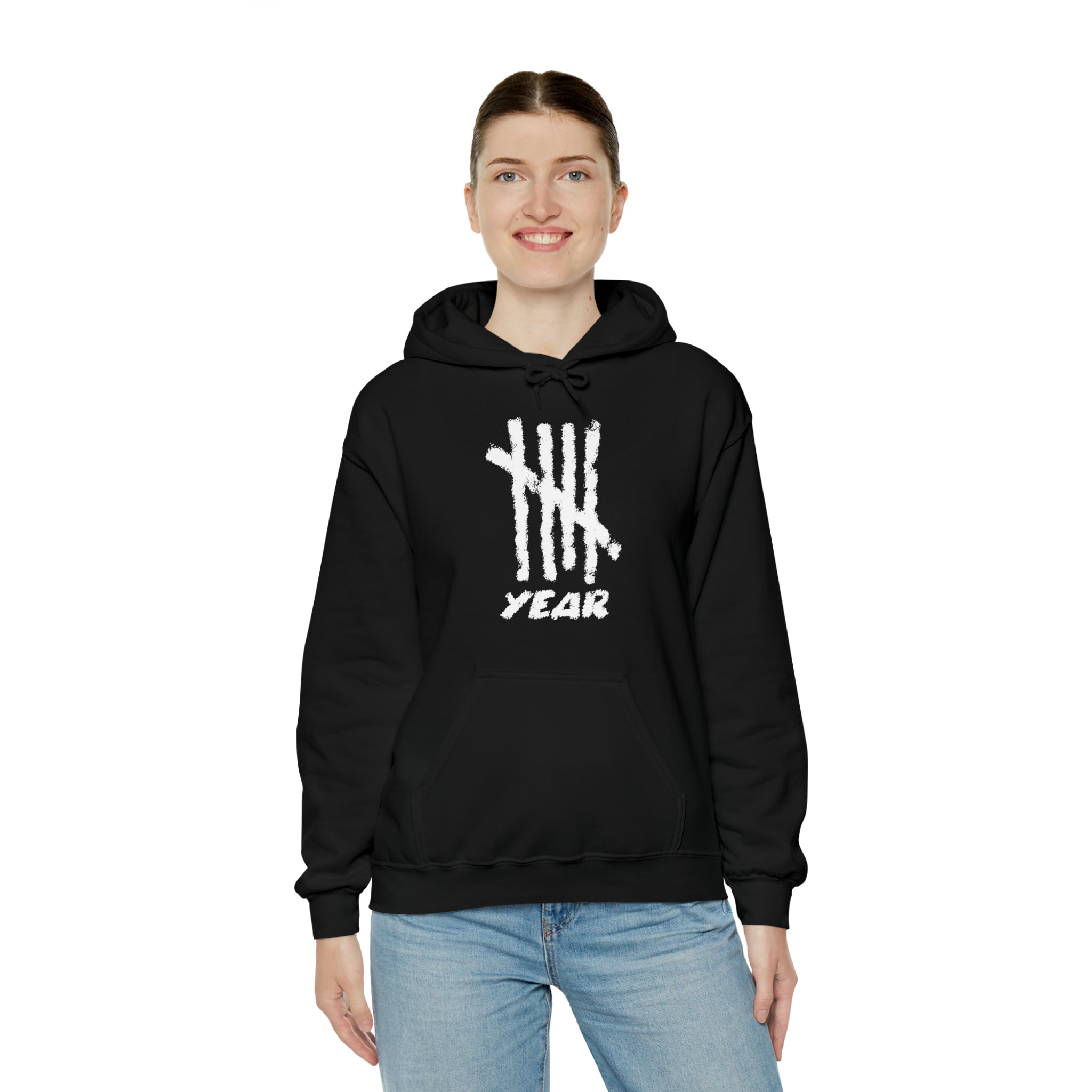 Fifth Year Chalk Marks - Unisex Heavy Blend™ Hooded Sweatshirt