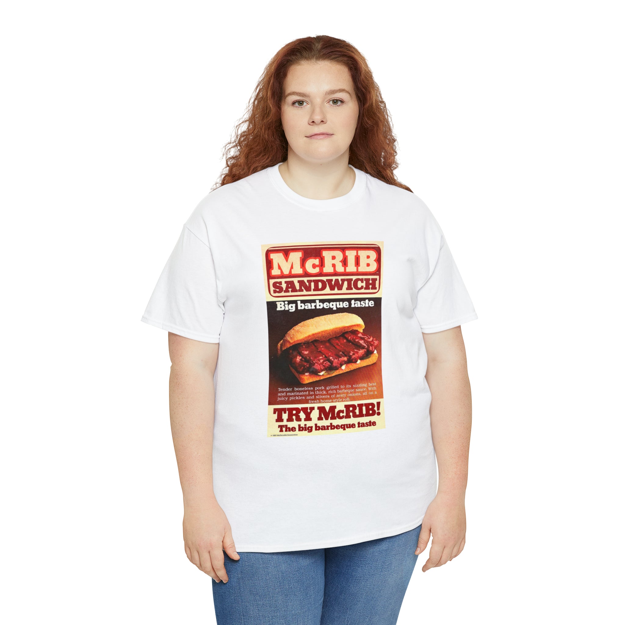 Give me the McRib or give me DEATH - Unisex Heavy Cotton Tee